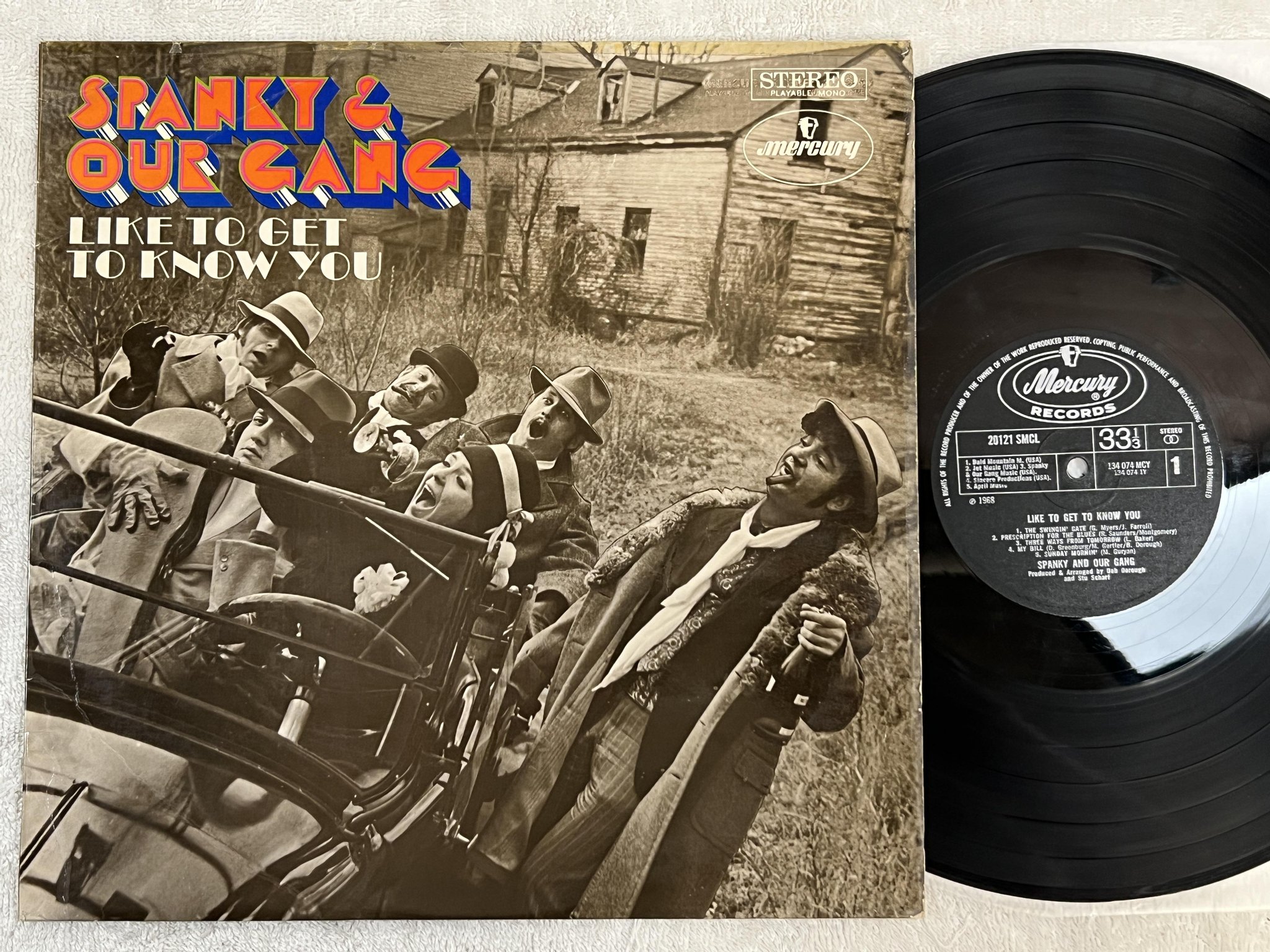 Omslagsbild för skivan SPANKY & OUR GANG Like To Get To Know You LP -68 UK mercury 20121 SMCL