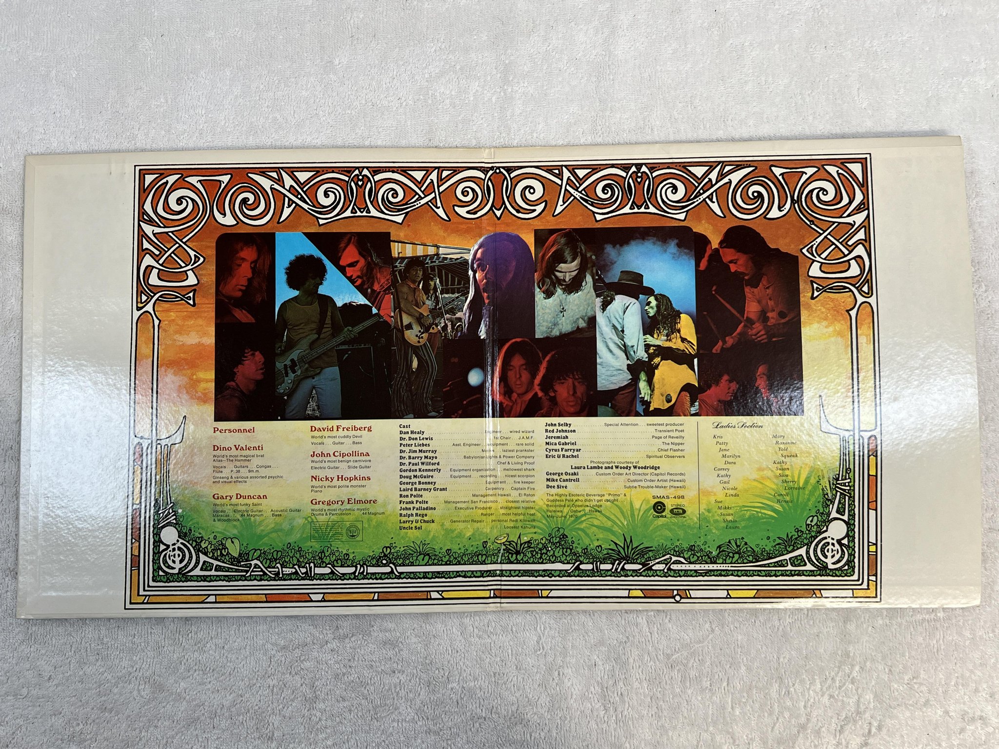 Omslagsbild för skivan QUICKSILVER MESSENGER SERVICE just for love LP -70 US CAPITOL SMAS-498