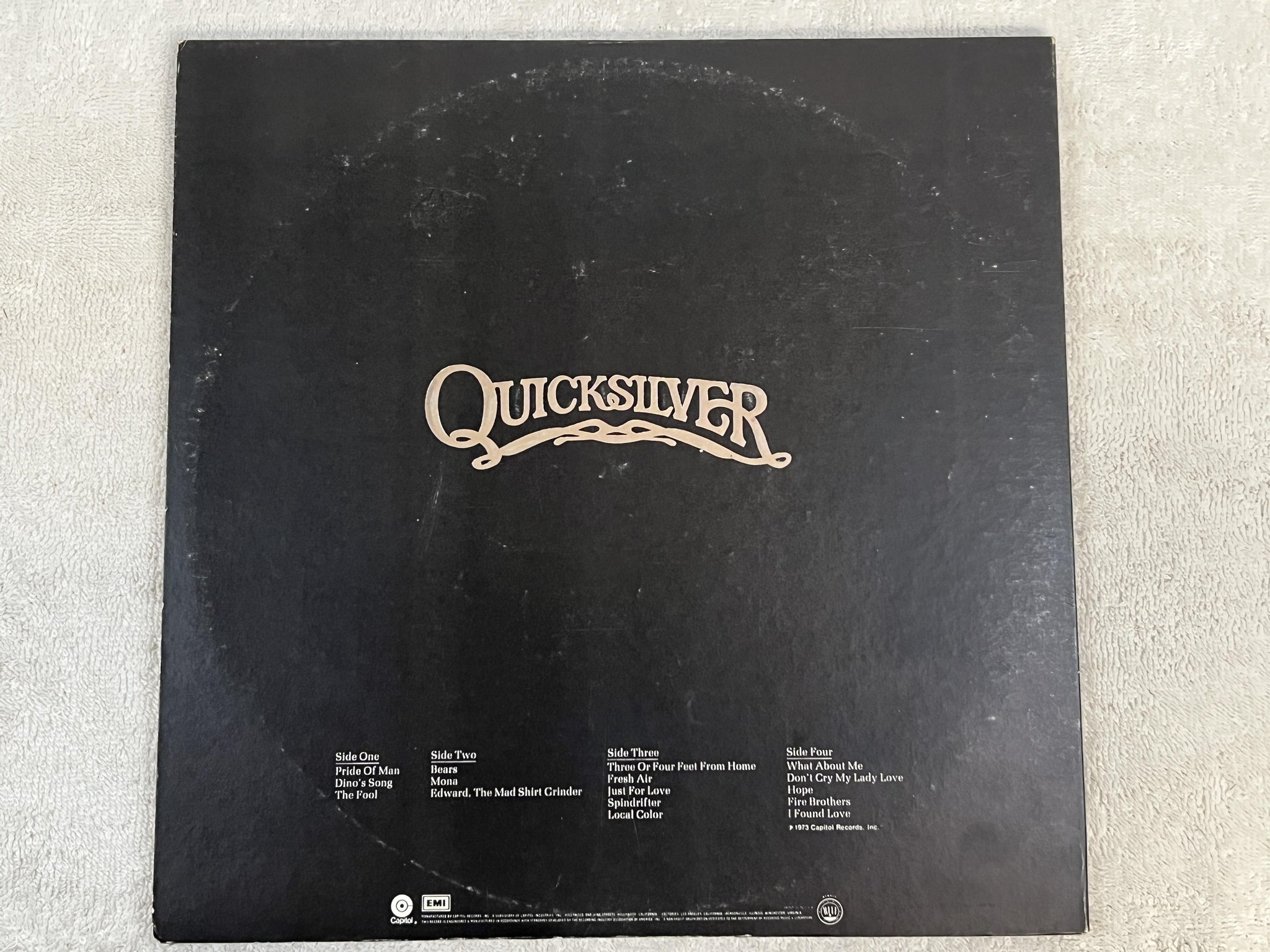 Omslagsbild för skivan QUICKSILVER MESSENGER SERVICE anthology 2xLP -73 US CAPITOL SVBB 11165