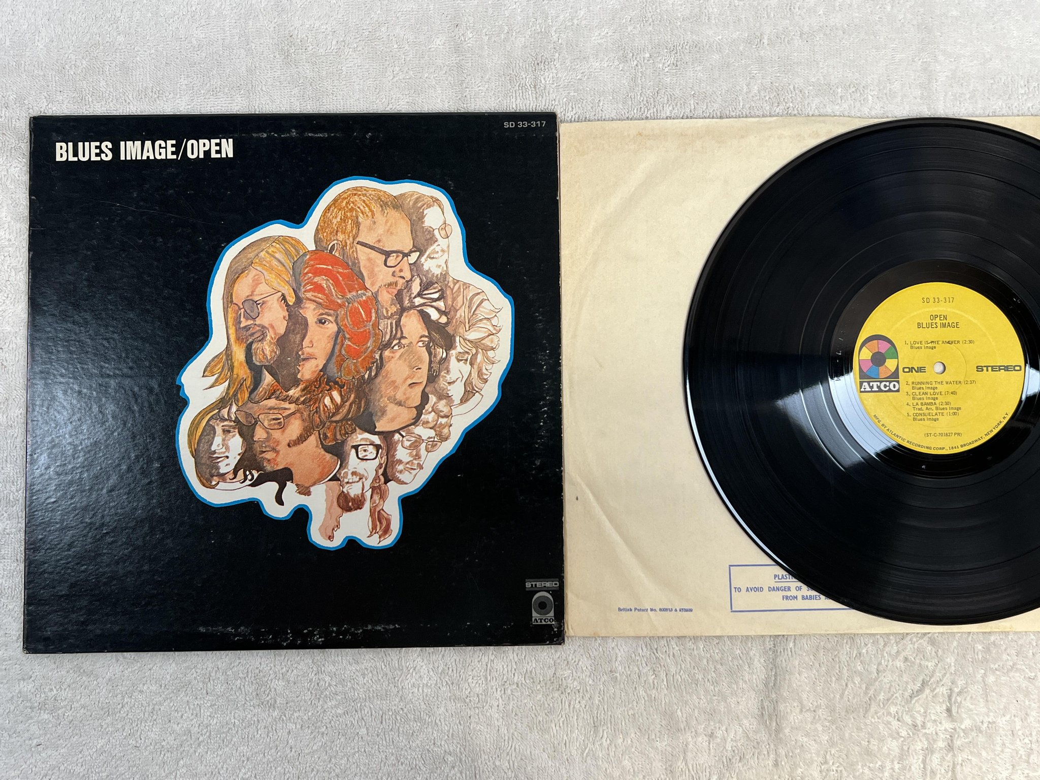 Omslagsbild för skivan BLUES IMAGE open LP -70 US ATCO SD 33-317