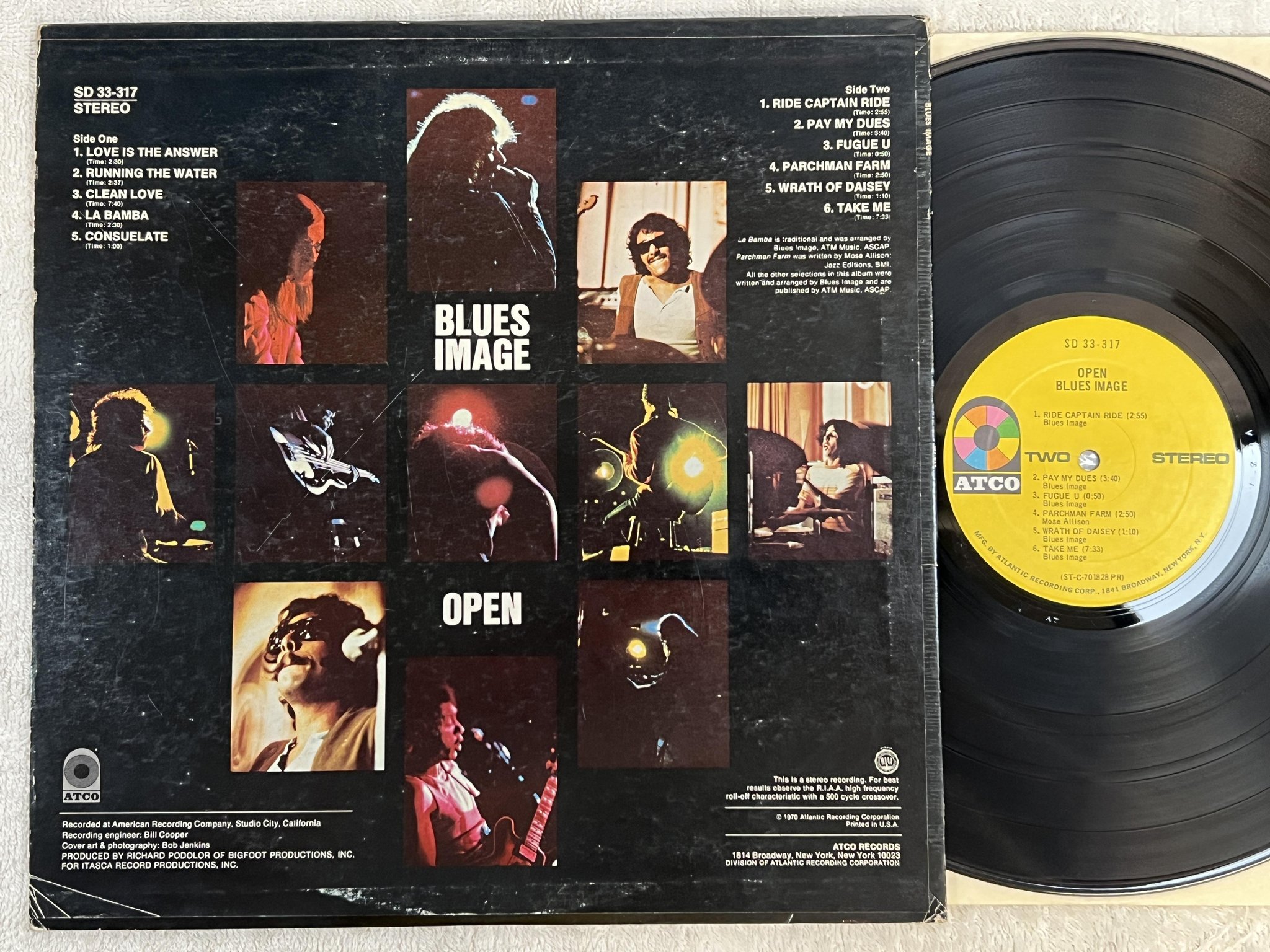 Omslagsbild för skivan BLUES IMAGE open LP -70 US ATCO SD 33-317