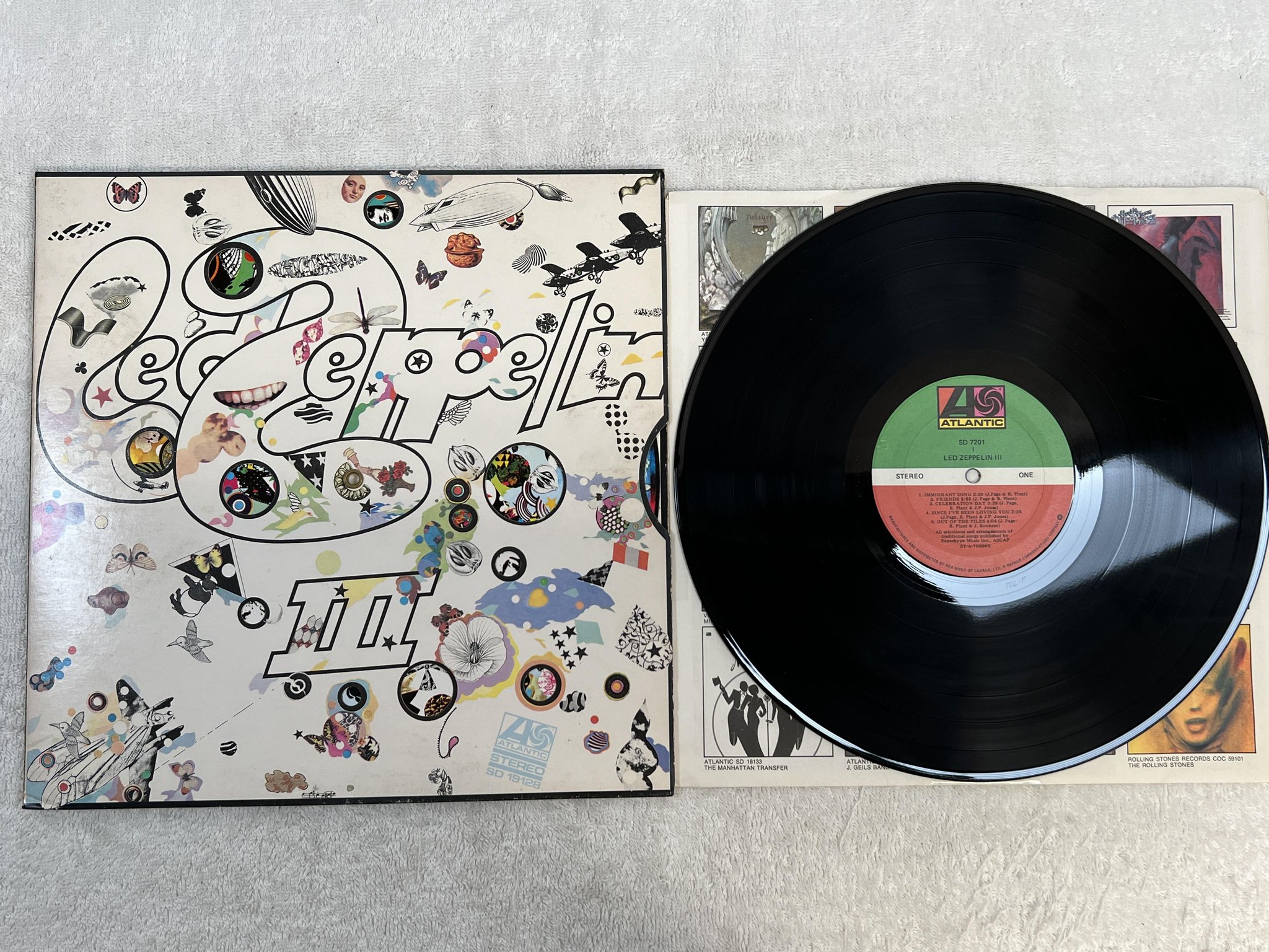Omslagsbild för skivan LED ZEPPELIN III LP US ATLANTIC SD 7201