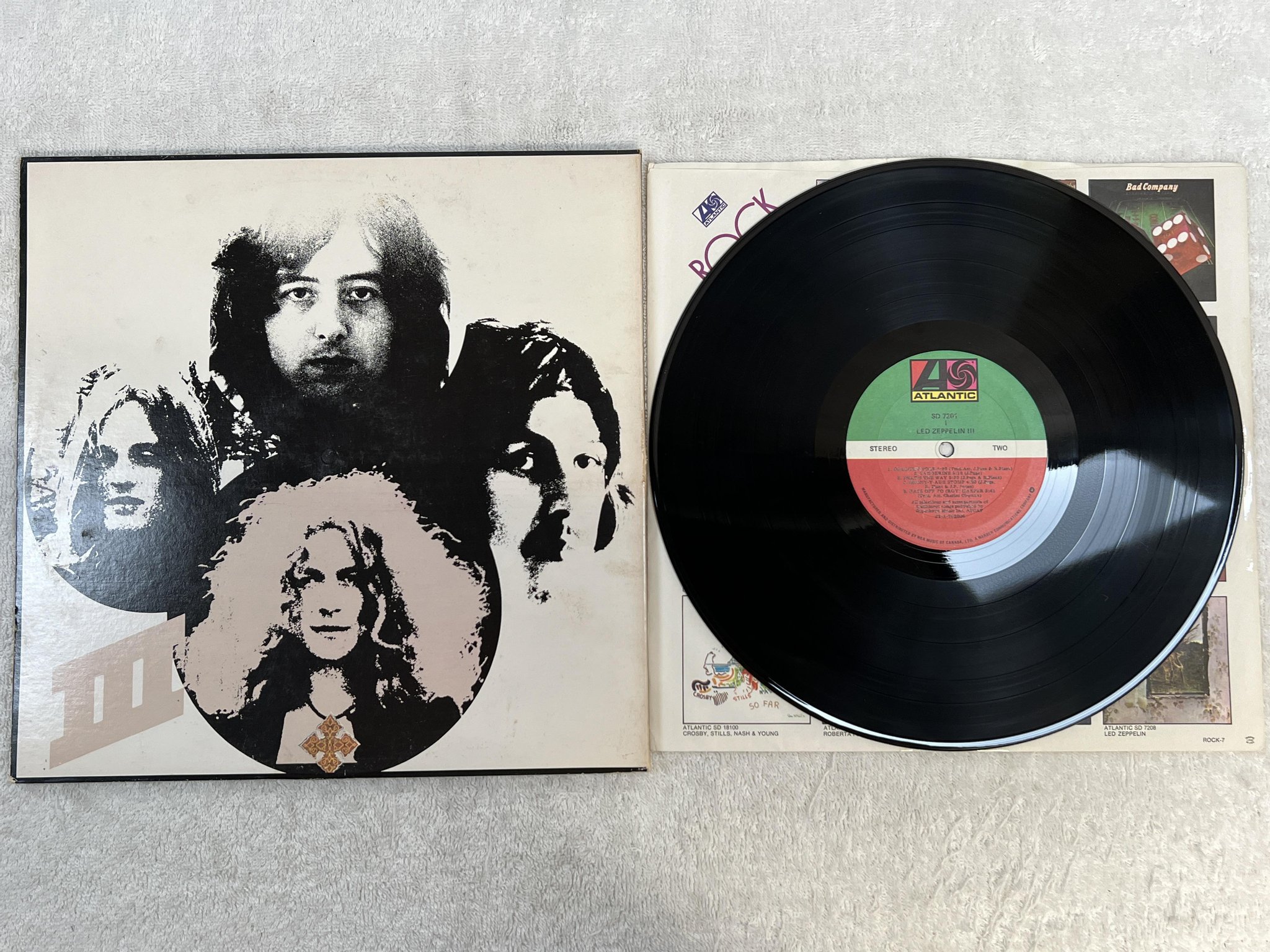 Omslagsbild för skivan LED ZEPPELIN III LP US ATLANTIC SD 7201
