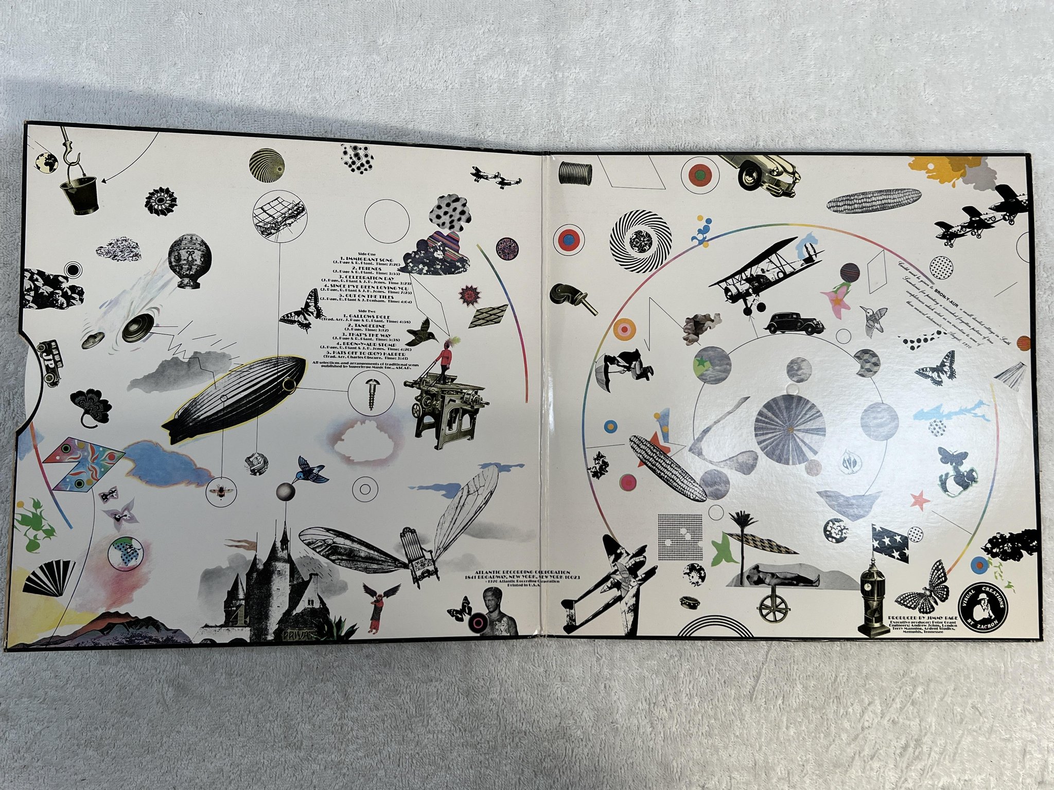 Omslagsbild för skivan LED ZEPPELIN III LP US ATLANTIC SD 7201