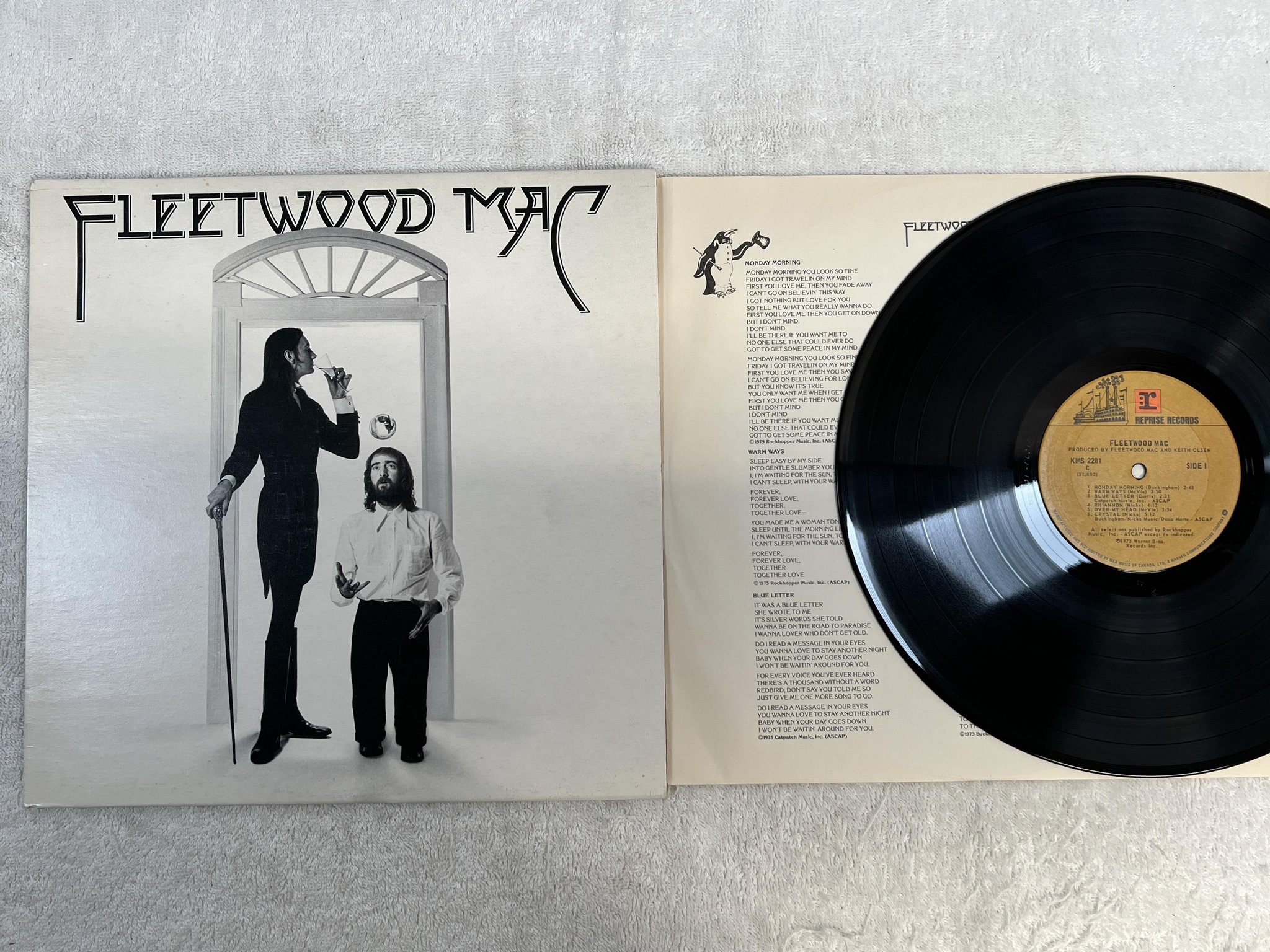 Omslagsbild för skivan FLEETWOOD MAC s/t LP -75 US WARNER BROS KMS 2281