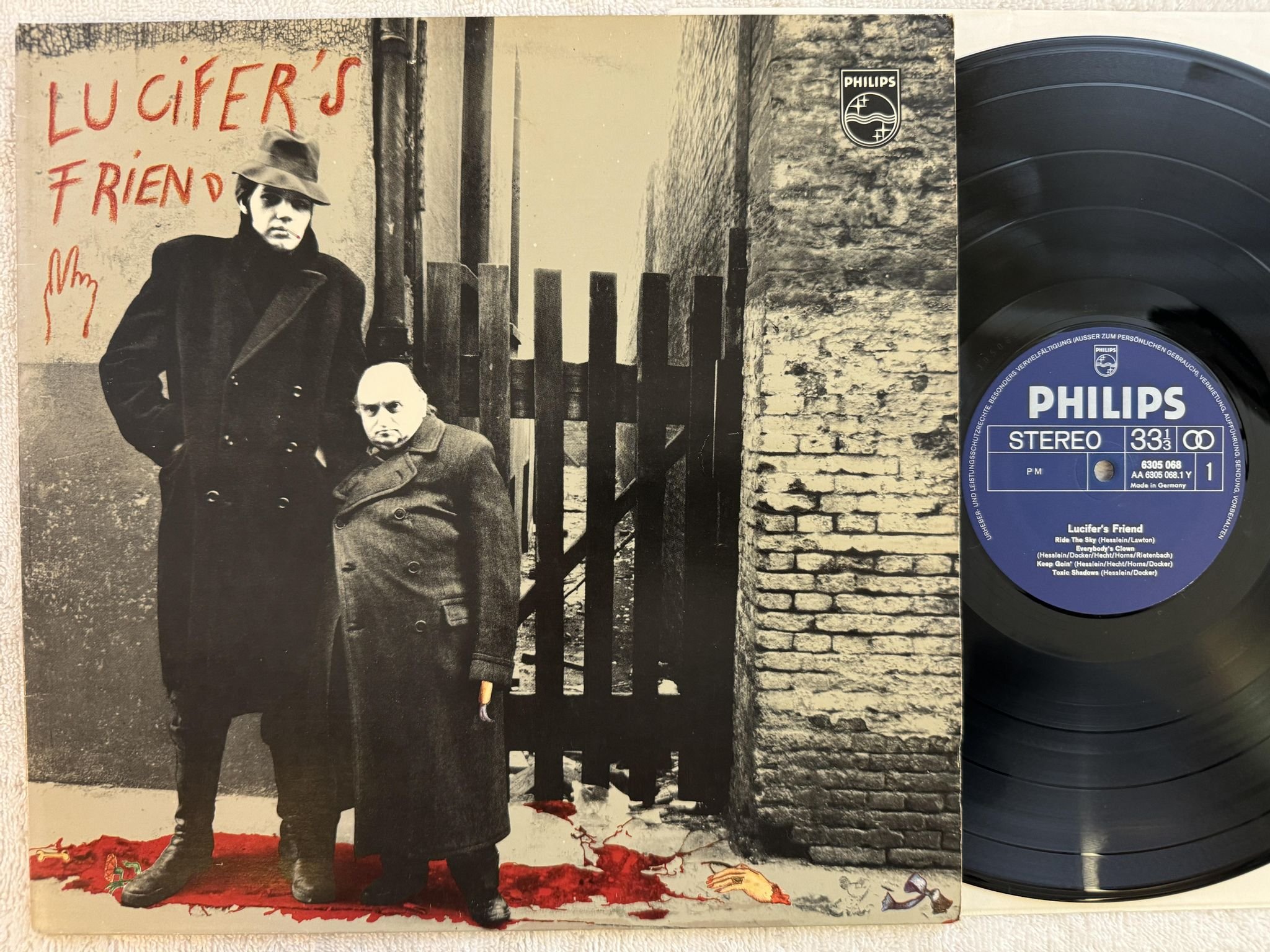 Omslagsbild för skivan LUCIFER'S FRIEND s/t LP -70 Ger PHILIPS 6305 068 *** PROG ROCK ***