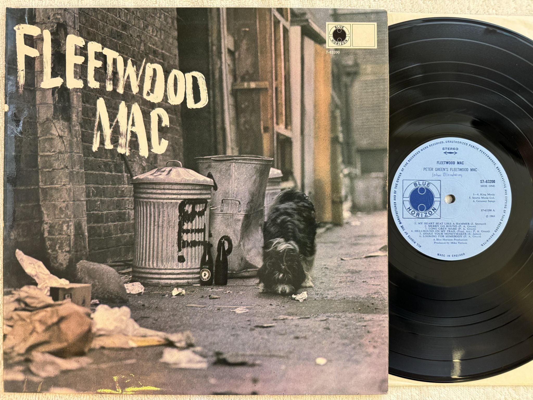 Omslagsbild för skivan FLEETWOOD MAC Peter green's LP -68 UK BLUE HORIZON S7-63200