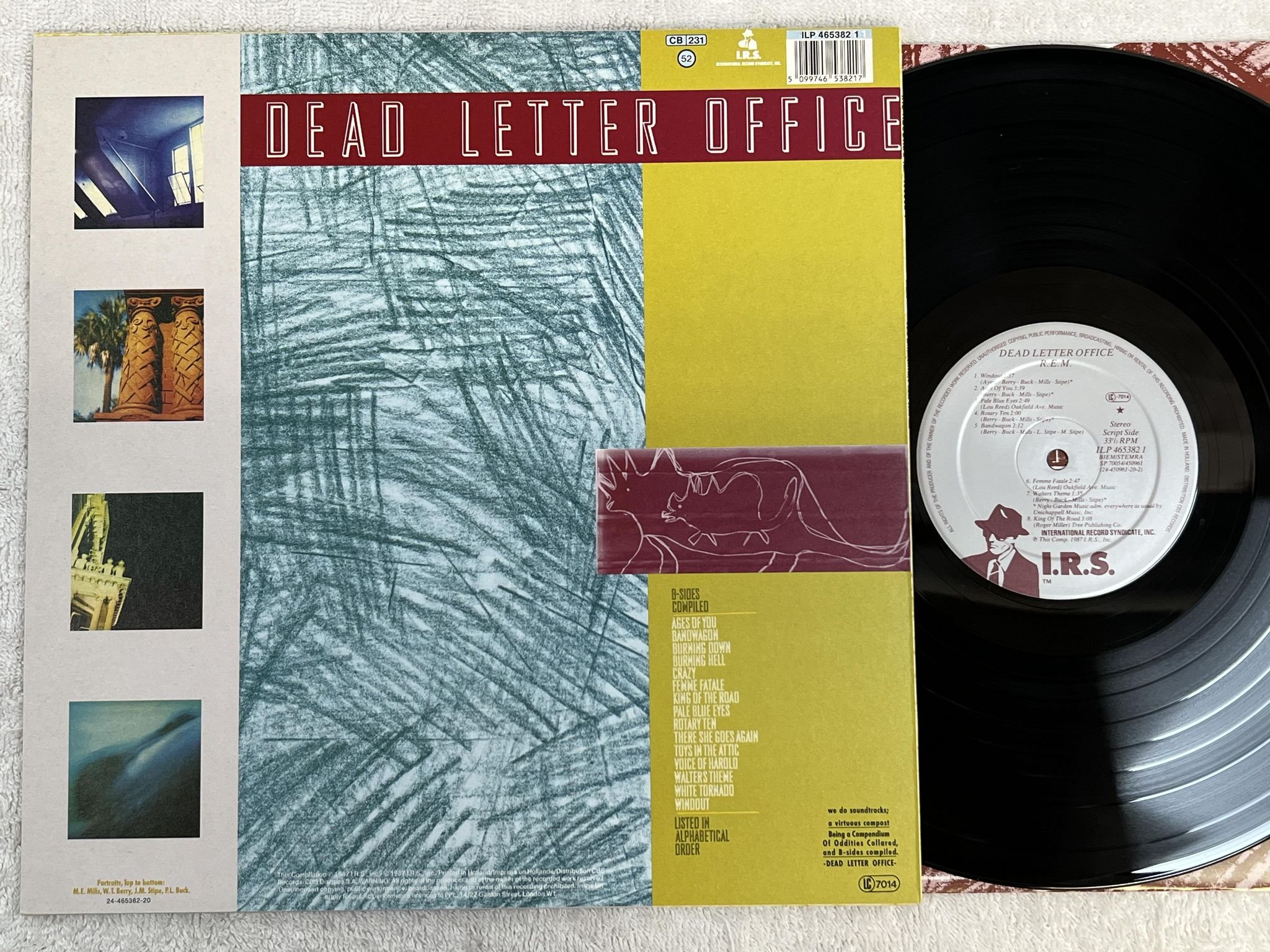 Omslagsbild för skivan R.E.M. dead letter office LP -87 Hol I.R.S. ILP 4653821