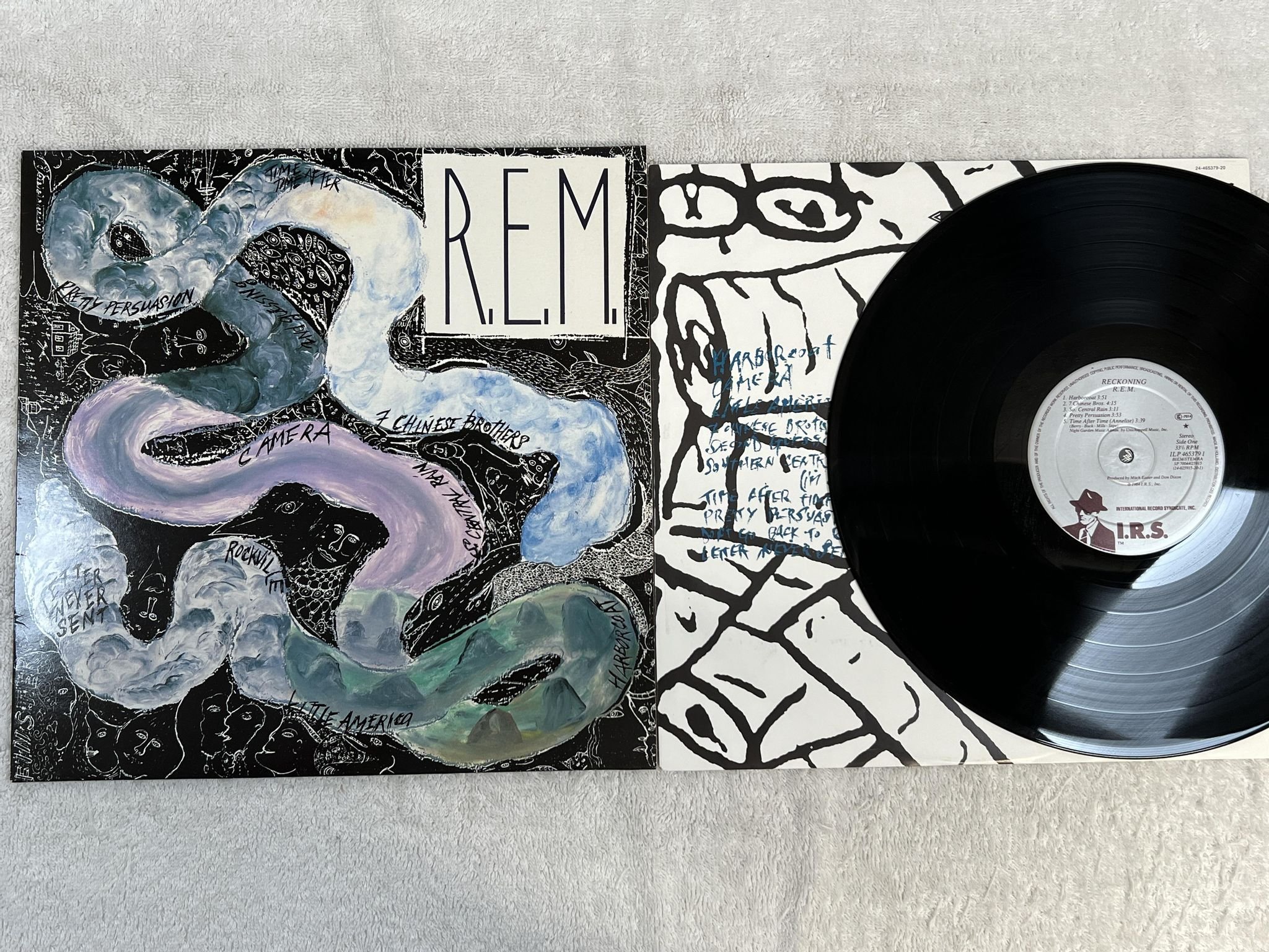 Omslagsbild för skivan R.E.M. reckoning LP -84 Hol I.R.S. ILP 4653791