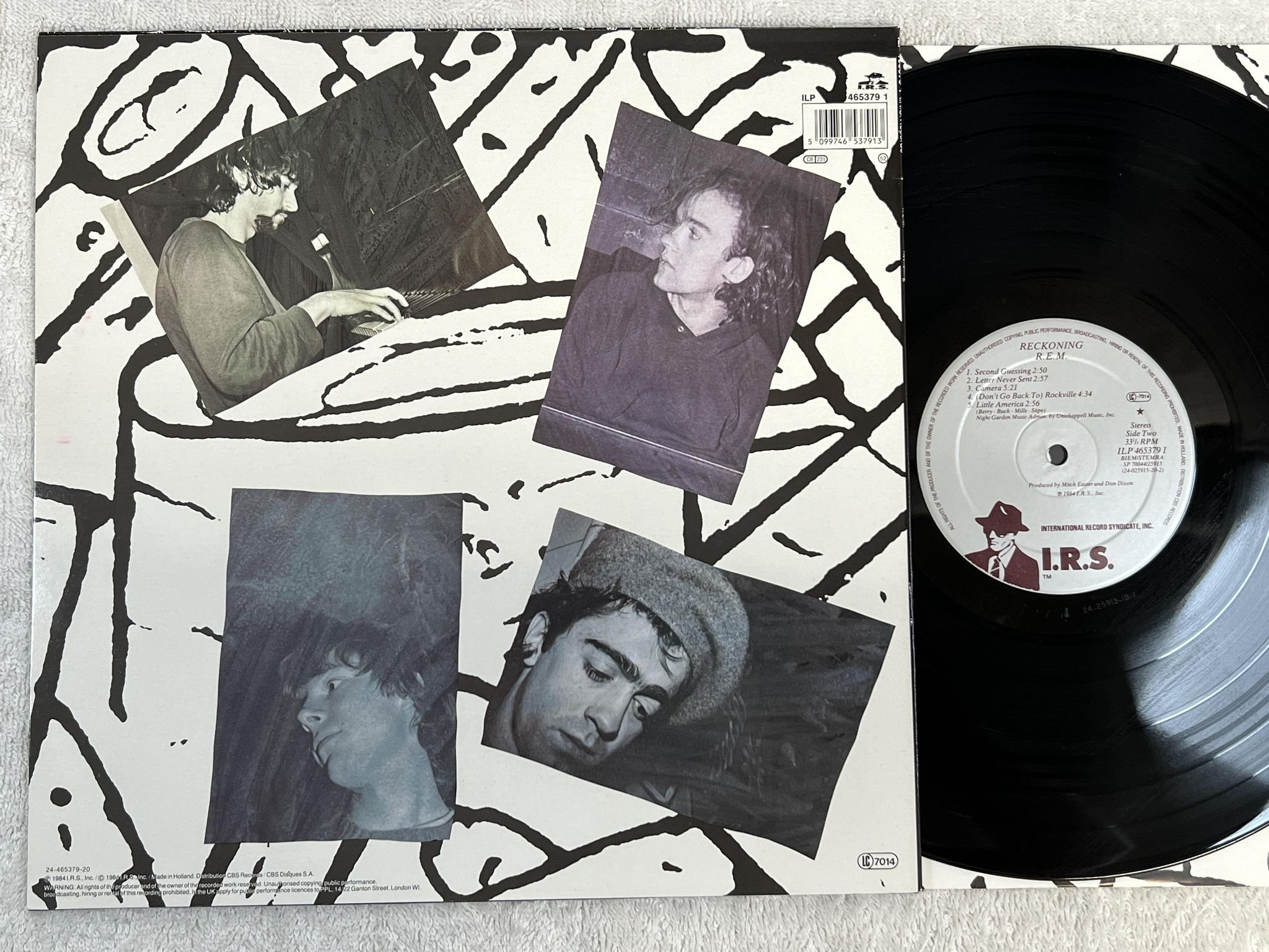 Omslagsbild för skivan R.E.M. reckoning LP -84 Hol I.R.S. ILP 4653791
