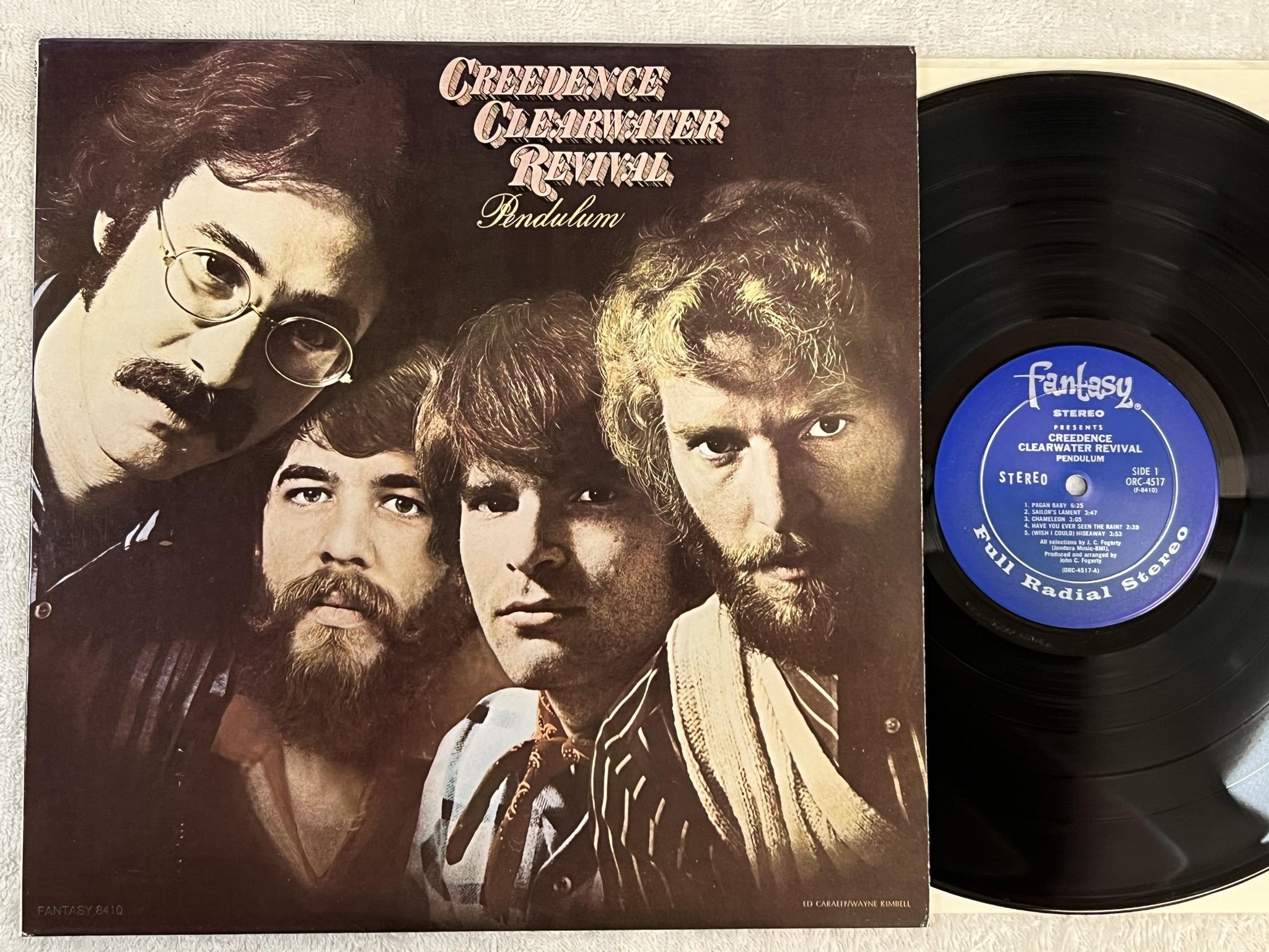 Omslagsbild för skivan CREEDENCE CLEARWATER REVIVAL Pendulum LP re -83 FANTASY ORC-4517