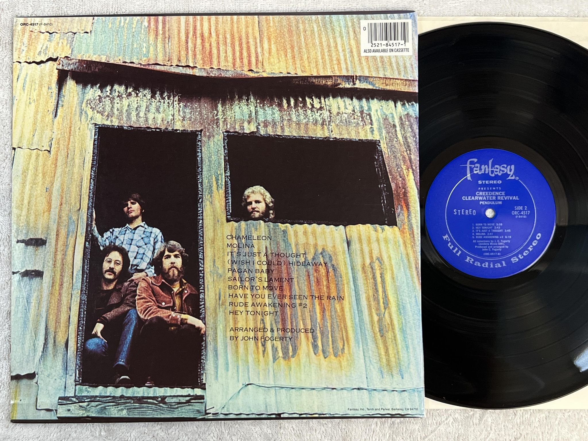 Omslagsbild för skivan CREEDENCE CLEARWATER REVIVAL Pendulum LP re -83 FANTASY ORC-4517