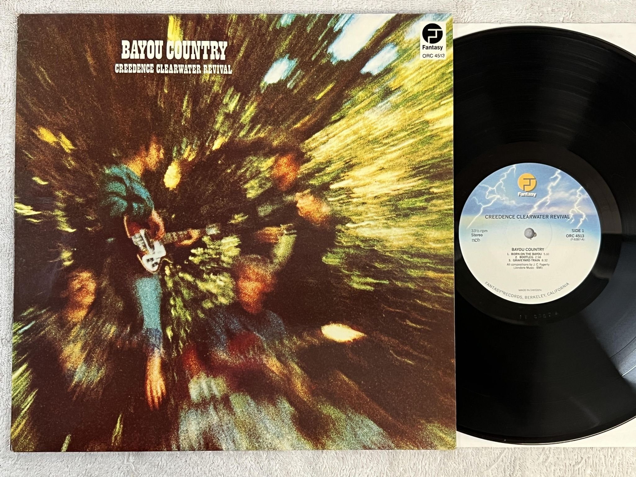 Omslagsbild för skivan CREEDENCE CLEARWATER REVIVAL s/t LP re ncb FANTASY ORC 4513