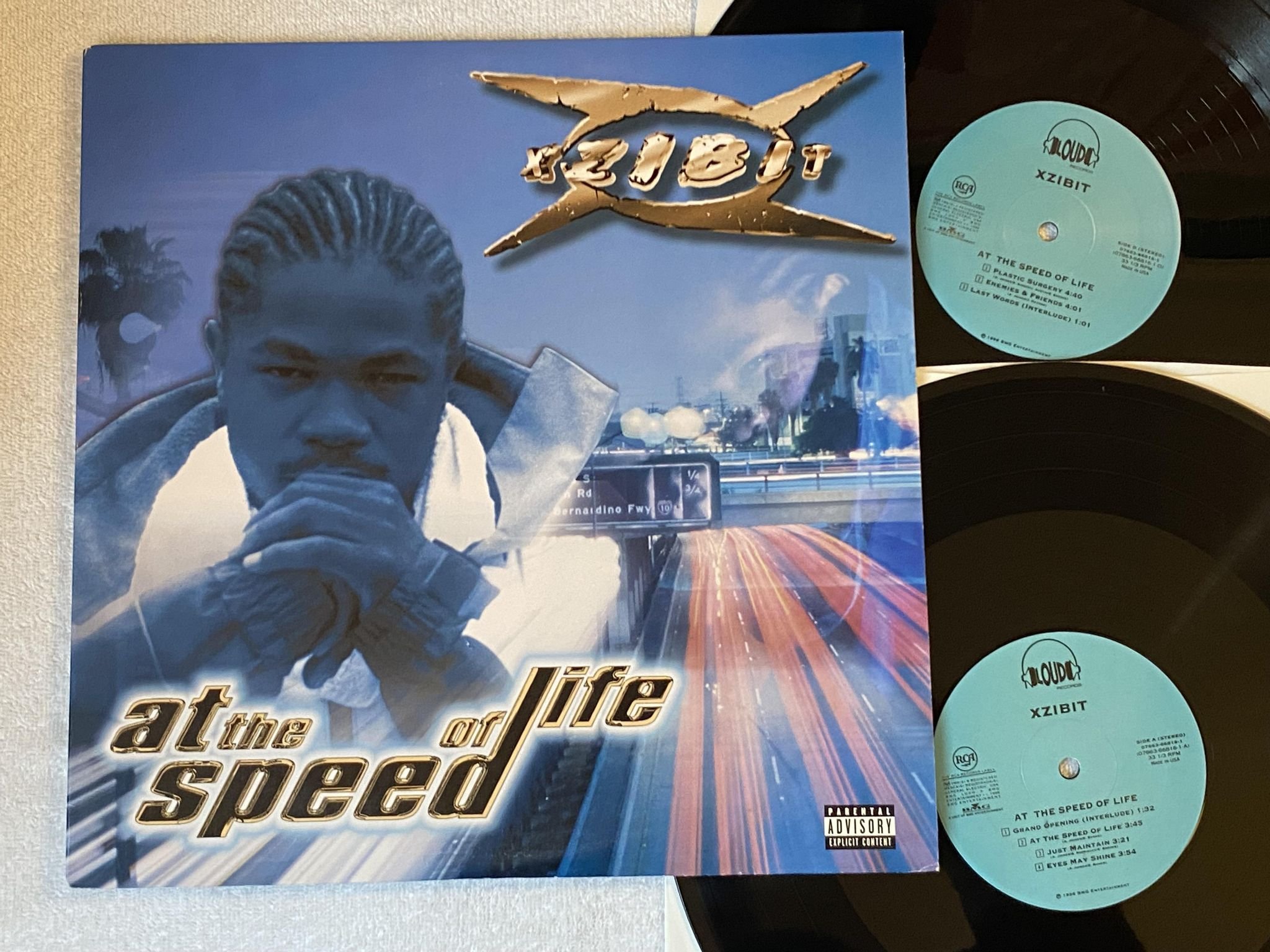 Omslagsbild för skivan XZIBIT At The Speed Of Life 2xLP -96 US LOUD RECORDS 07863-66816-1