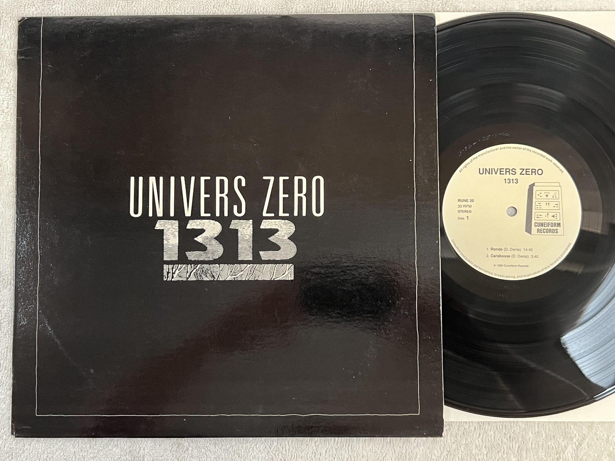 Omslagsbild för skivan UNIVERS ZERO 1313 LP -89 US CUNEIFORM RUNE 20