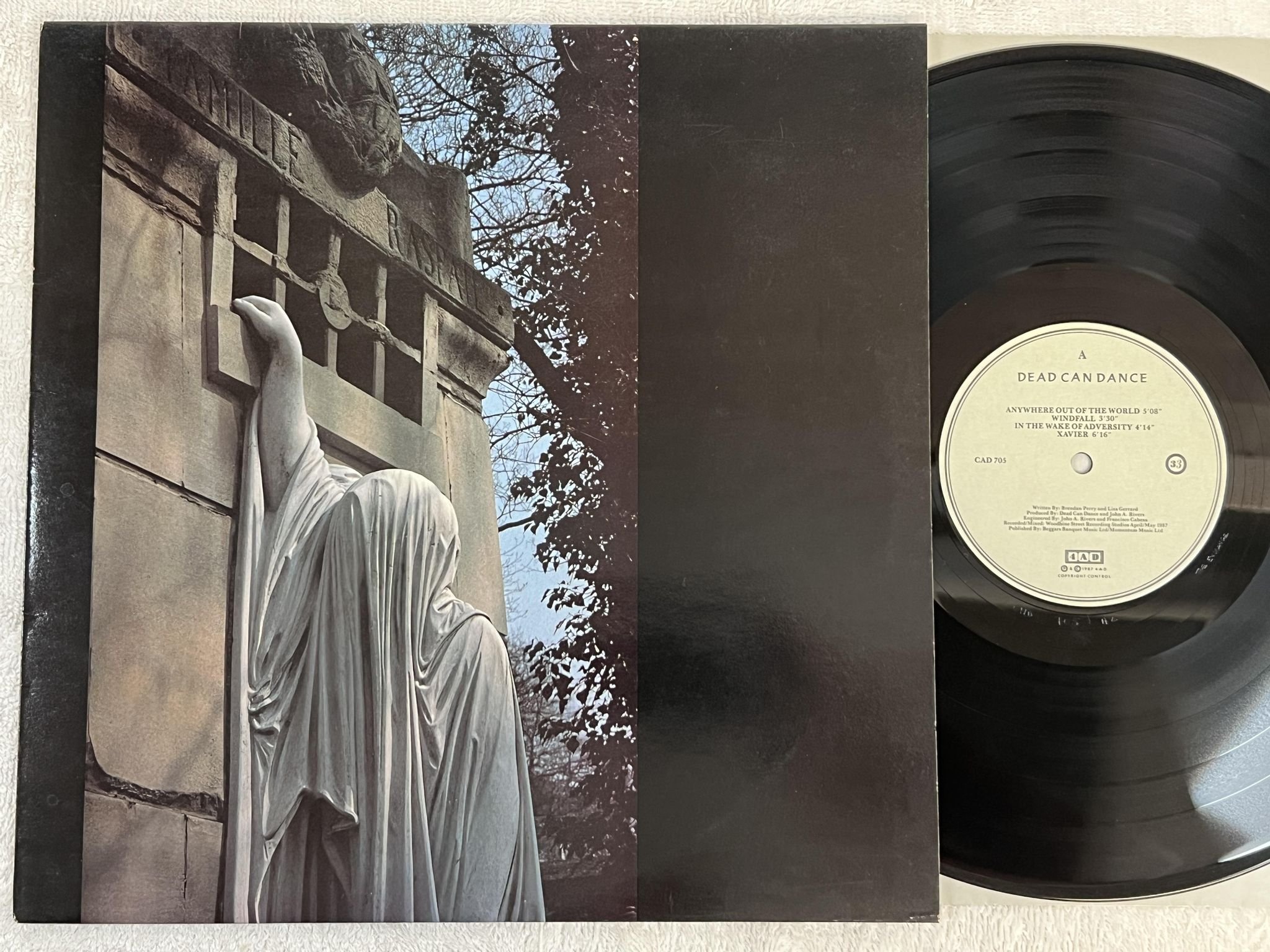 Omslagsbild för skivan DEAD CAN DANCE Within The Realm Of A Dying Sun LP -87 UK 4AD CAD 705