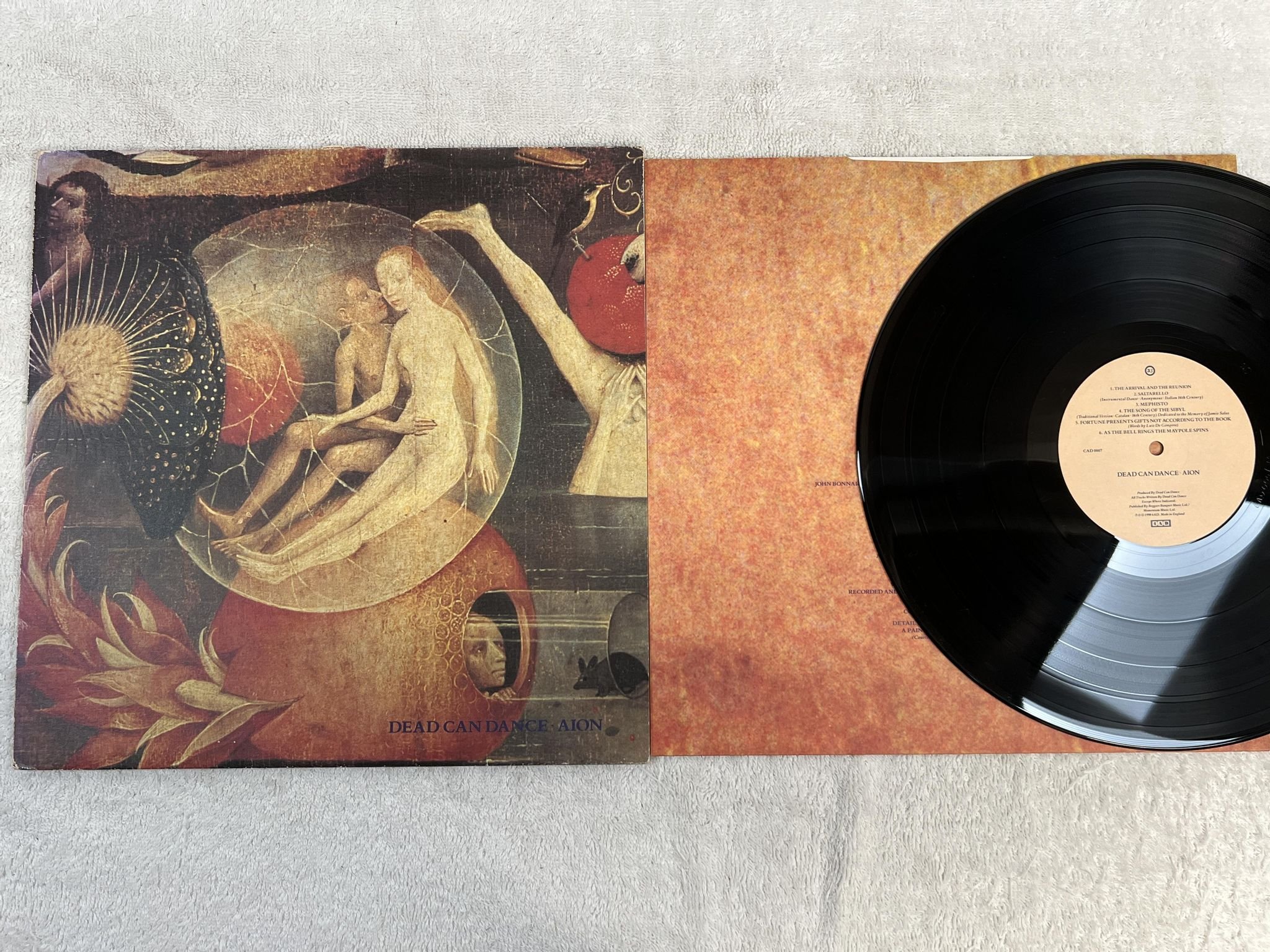 Omslagsbild för skivan DEAD CAN DANCE Aion LP -90 UK 4AD CAD 0007