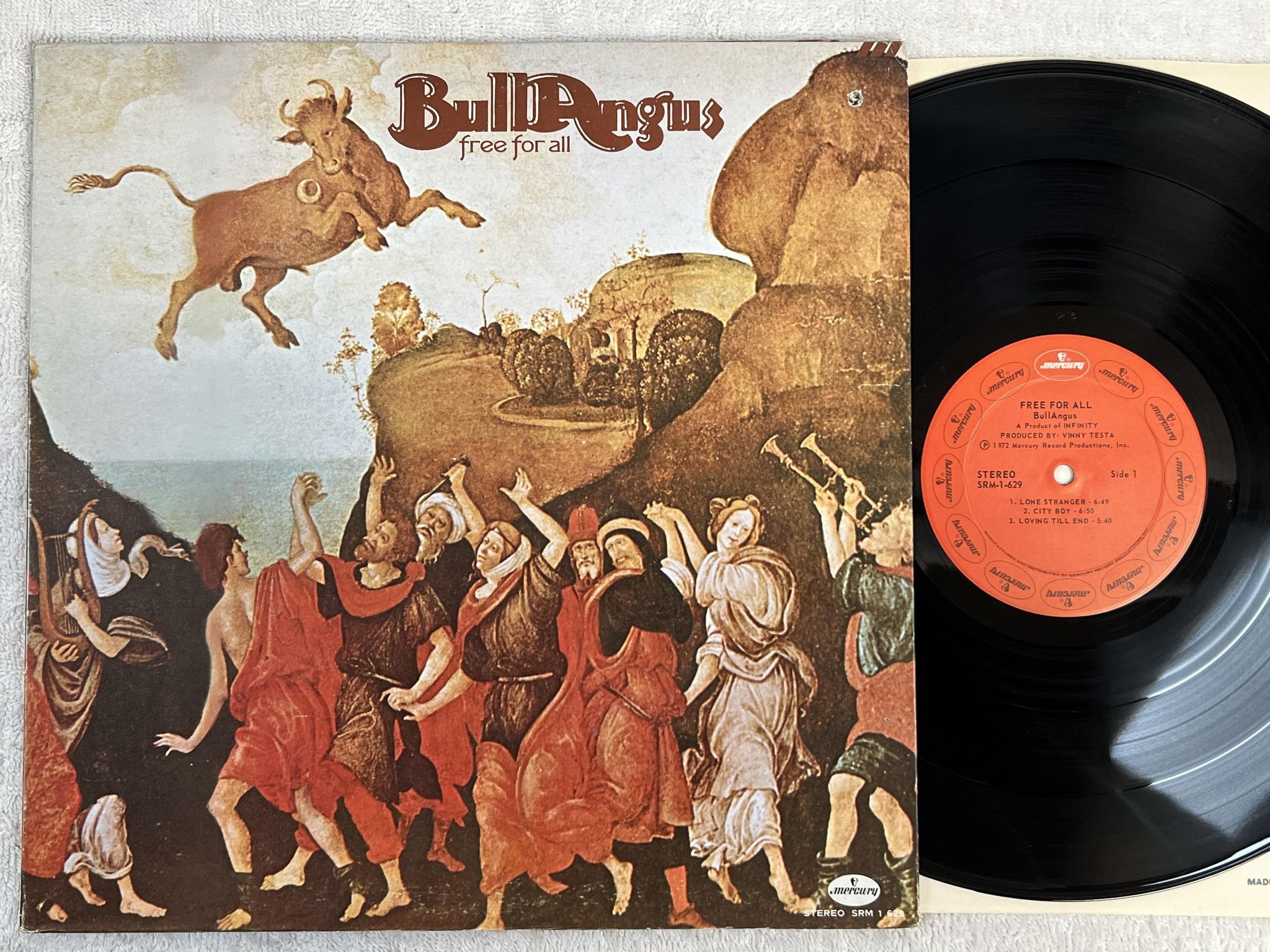 Omslagsbild för skivan BULLANGUS s/t LP -71 US MERCURY SRM-1-619 *** HARD PSYCH ***