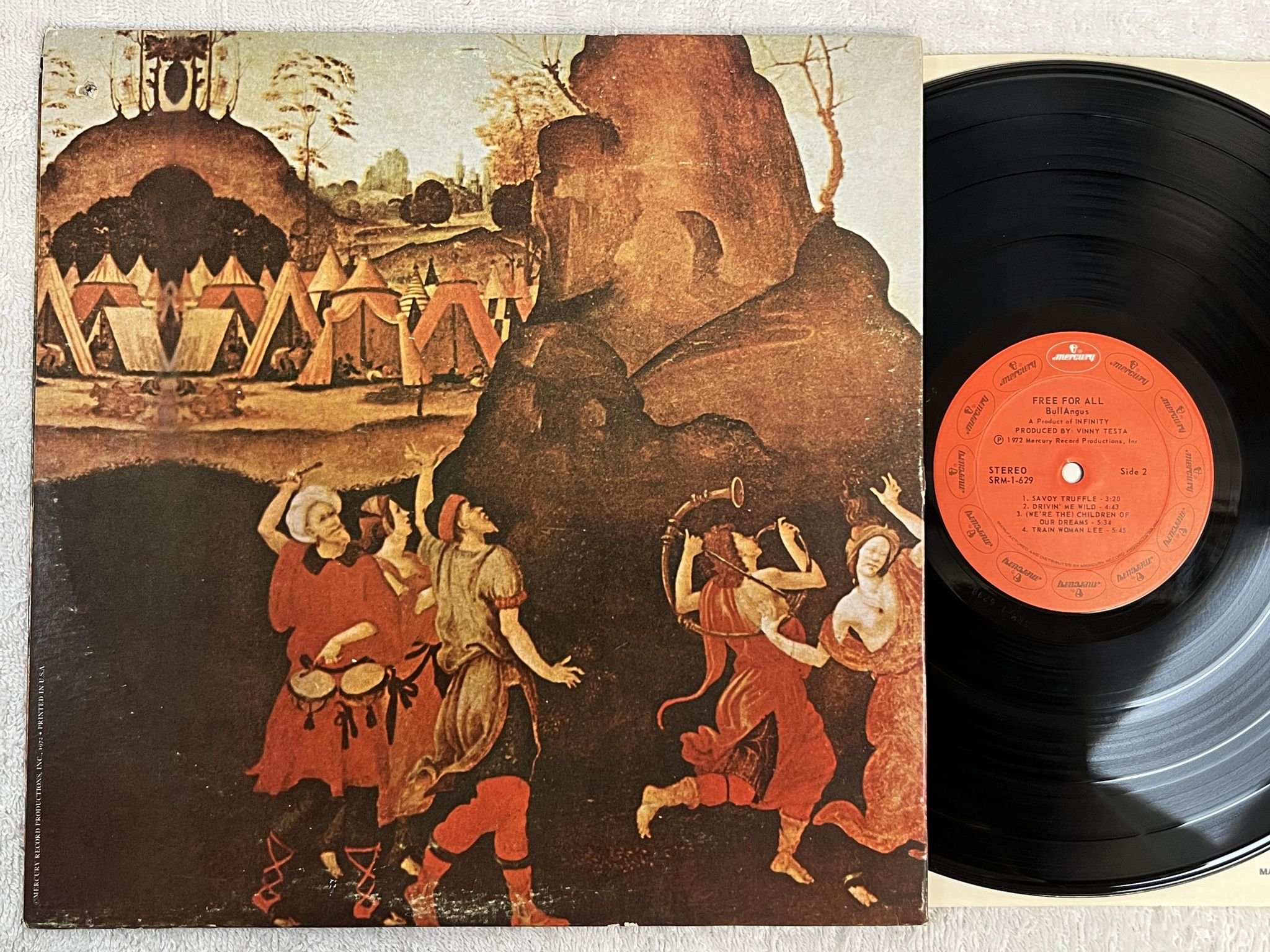 Omslagsbild för skivan BULLANGUS s/t LP -71 US MERCURY SRM-1-619 *** HARD PSYCH ***