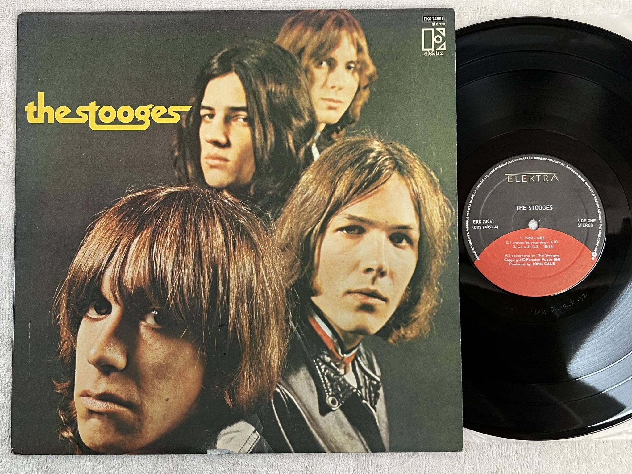 Omslagsbild för skivan THE STOOGES s/t LP re Can ELEKTRA EKS 74051