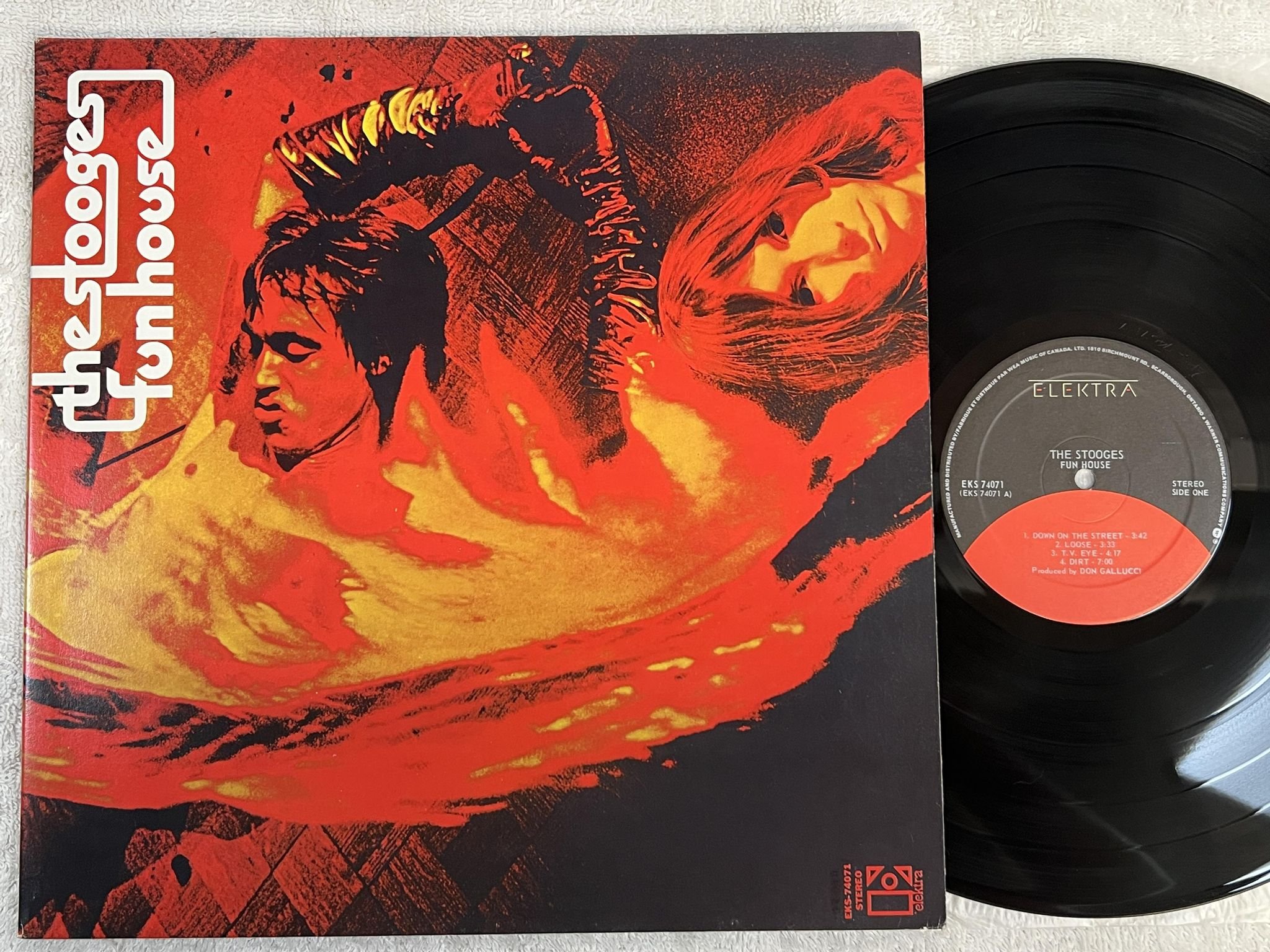 Omslagsbild för skivan THE STOOGES Fun House LP re Can ELEKTRA EKS 74071