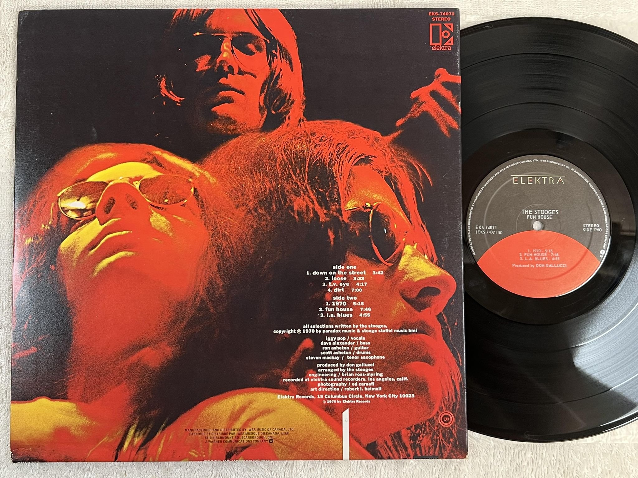 Omslagsbild för skivan THE STOOGES Fun House LP re Can ELEKTRA EKS 74071