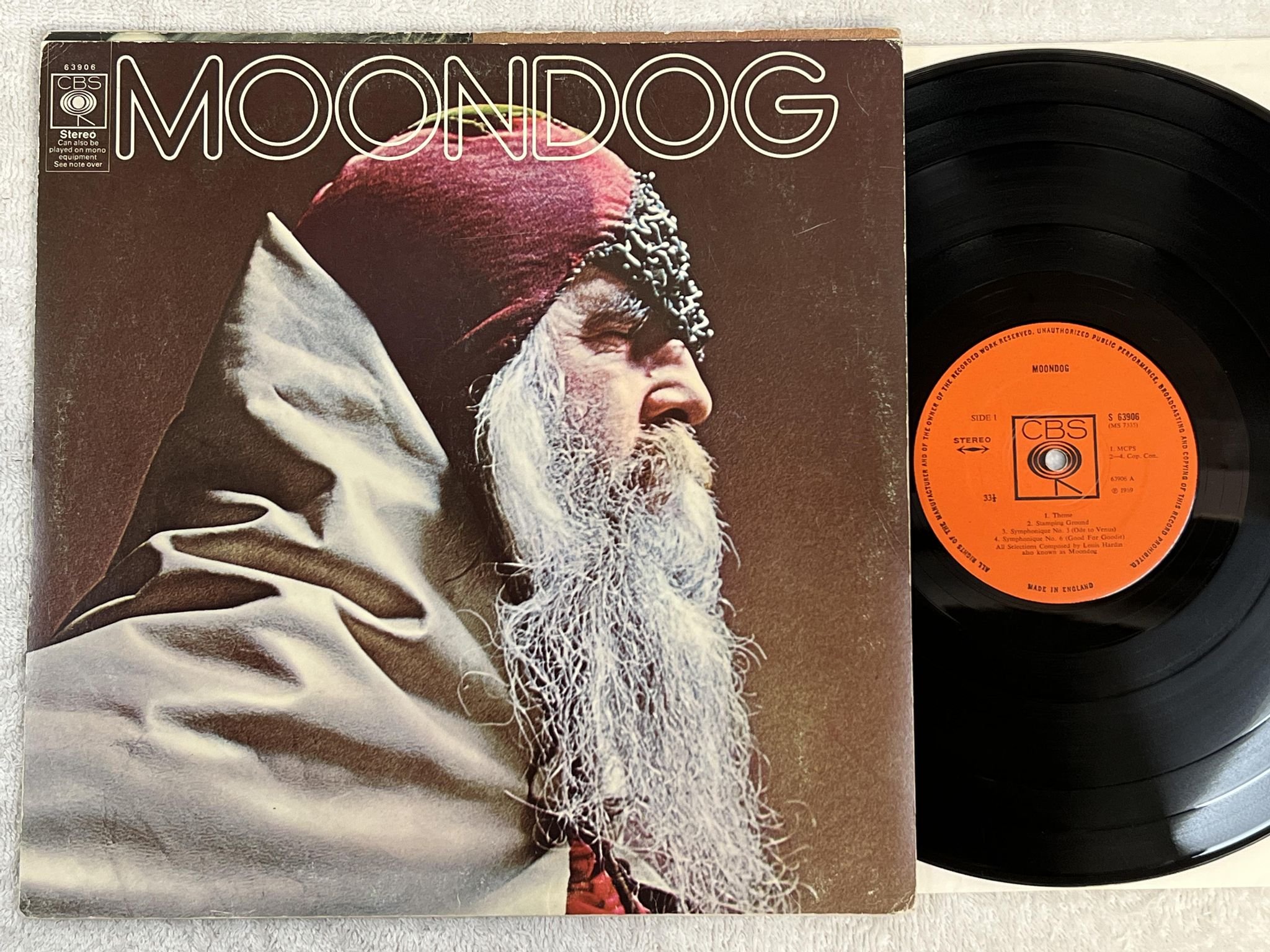 Omslagsbild för skivan MOONDOG s/t LP -69 UK CBS S 63906