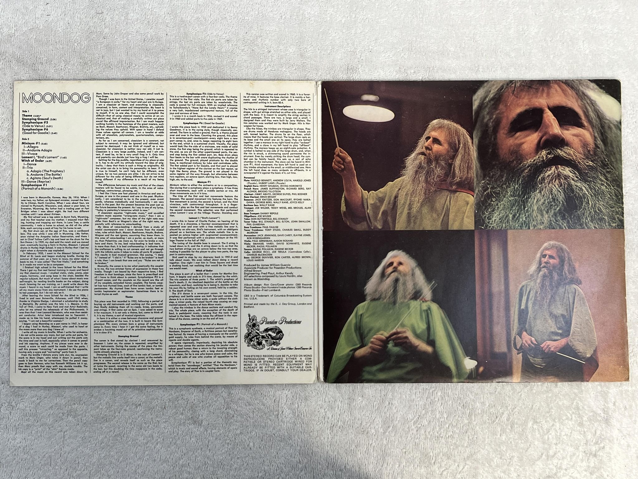 Omslagsbild för skivan MOONDOG s/t LP -69 UK CBS S 63906