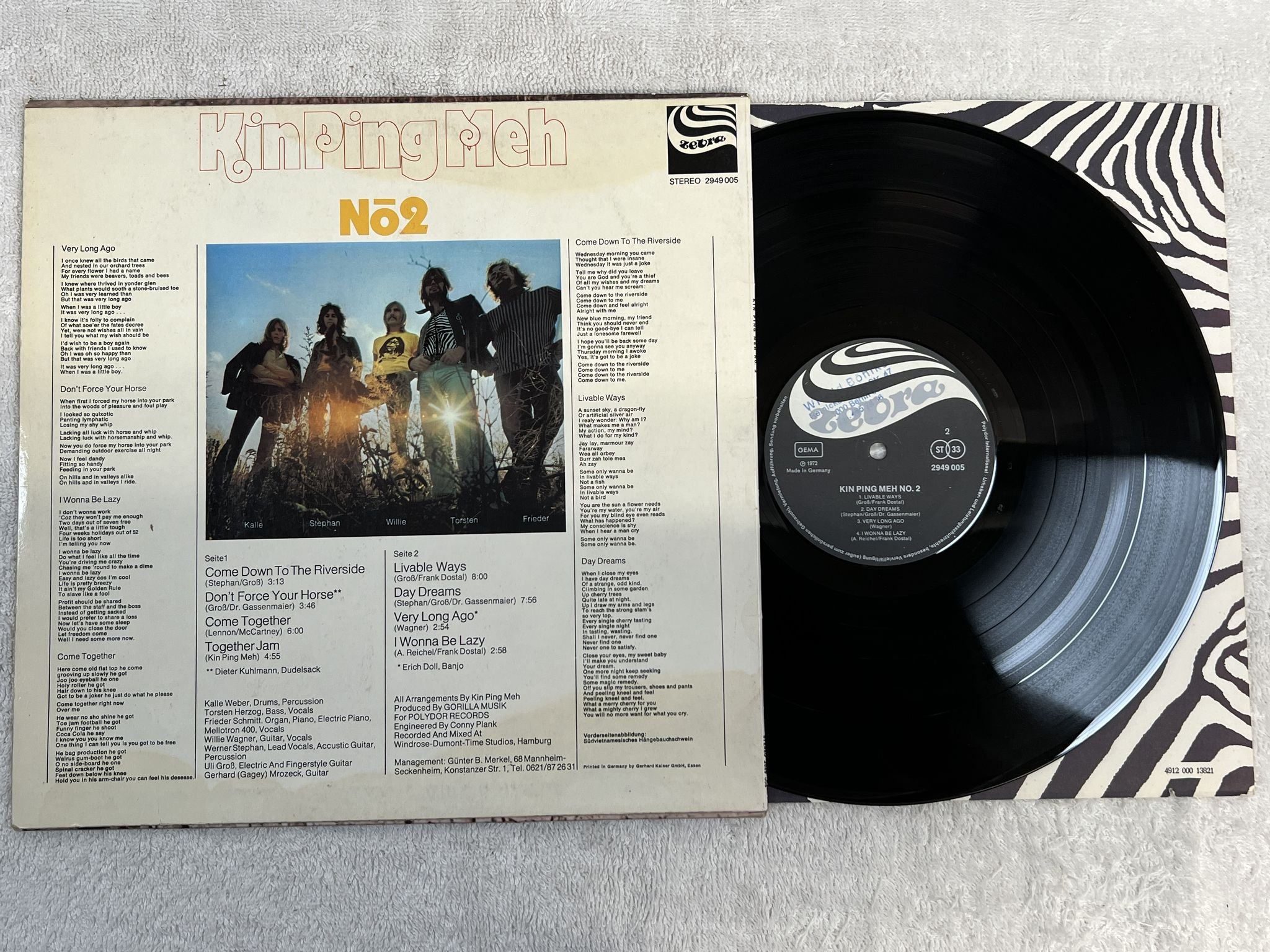 Omslagsbild för skivan KIN PING MEH No. 2 LP -72 Ger ZEBRA 2949005 *** KRAUTROCK ***