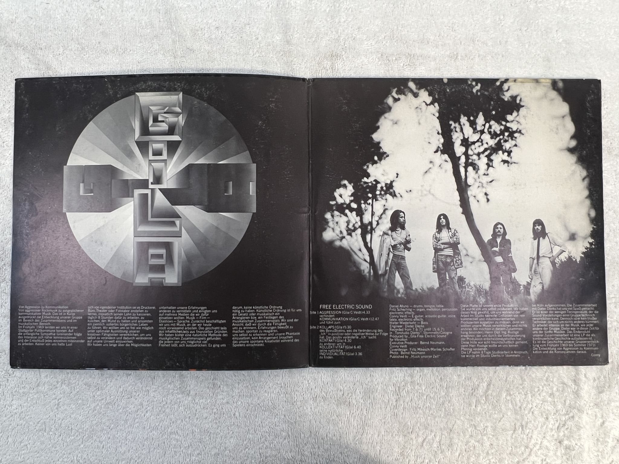 Omslagsbild för skivan GILA s/t LP -71 Ger BASF 20 21109-6 *** RARE KRAUTROCK ***