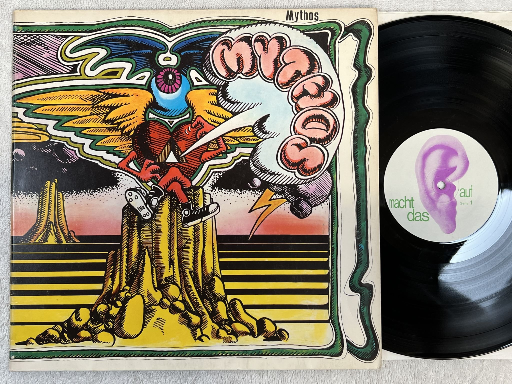 Omslagsbild för skivan MYTHOS s/t LP -72 Ger Ohr OMM 556.019 *** SPACE ROCK ***