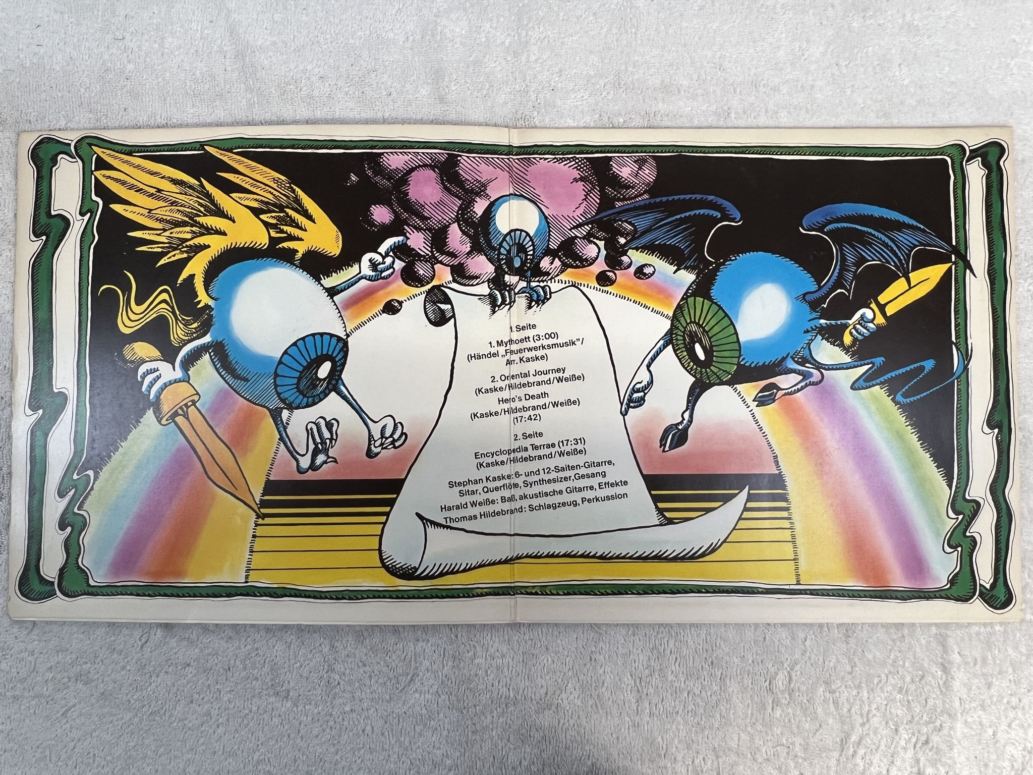 Omslagsbild för skivan MYTHOS s/t LP -72 Ger Ohr OMM 556.019 *** SPACE ROCK ***