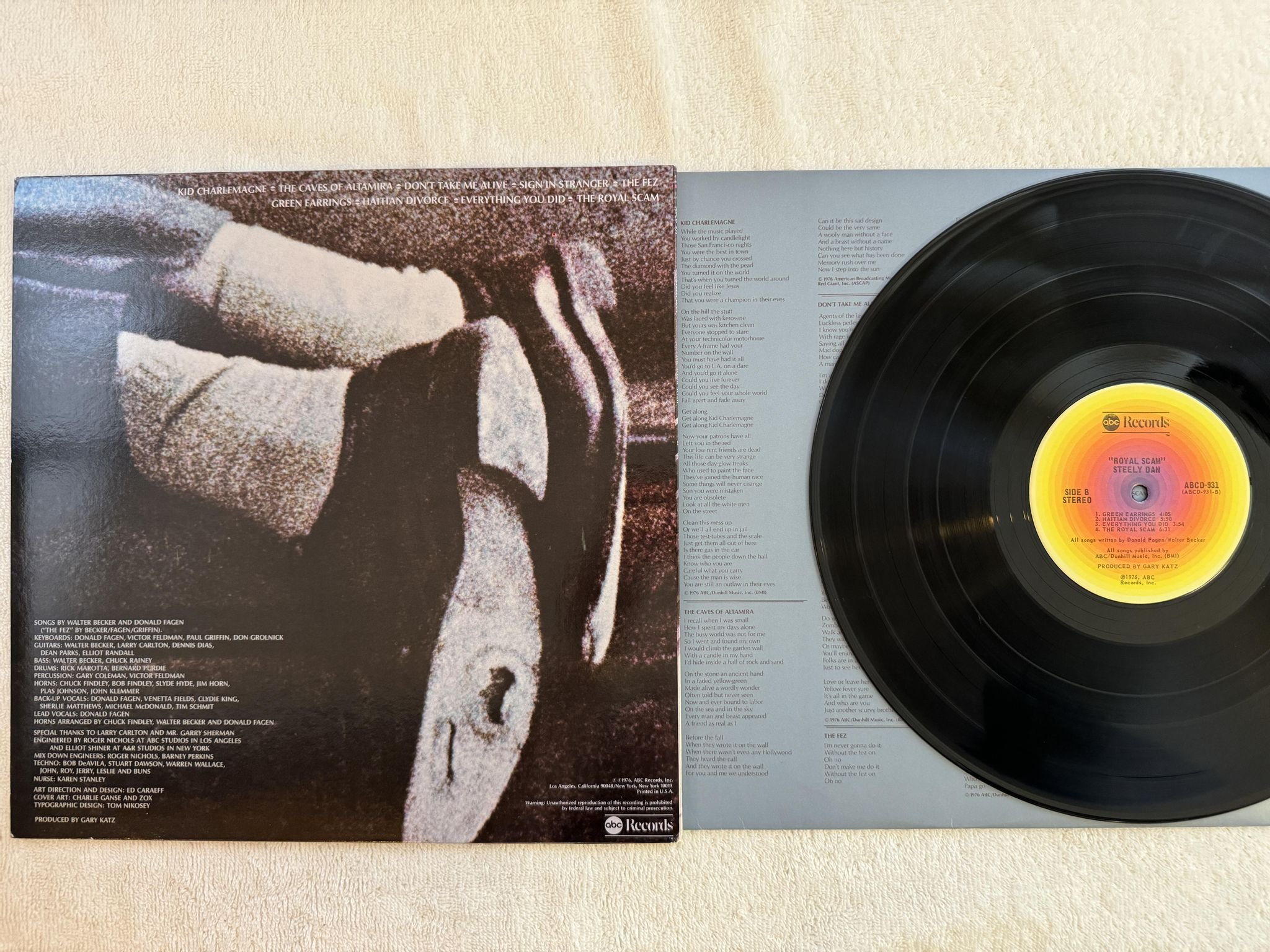 Omslagsbild för skivan STEELY DAN royal scam LP -76 US ABC ABCD 931