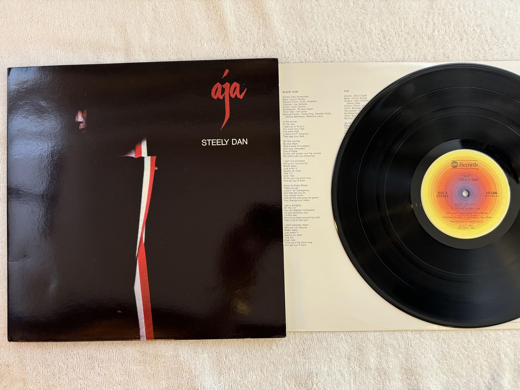 Omslagsbild för skivan STEELY DAN aja LP -77 US ABC AB 1006 *** Classic ***