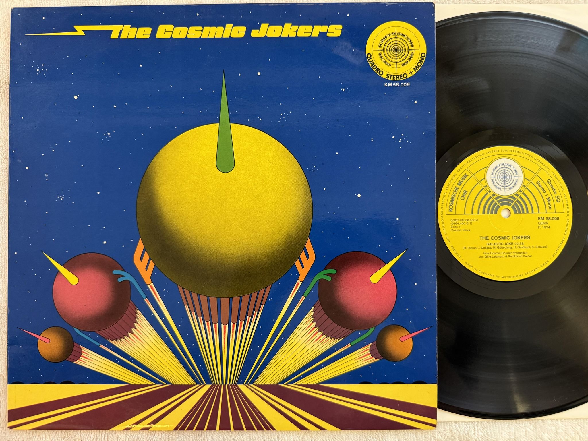 Omslagsbild för skivan THE COSMIC JOKERS s/t LP re Ger KOSMISCHE MUSIK KM 58.008 *** KRAUT ***