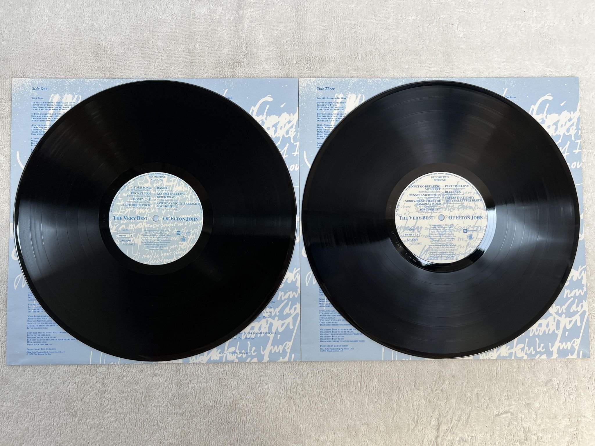 Omslagsbild för skivan ELTON JOHN the very best of 2xLP -90 PHONOGRAM 846 949-1