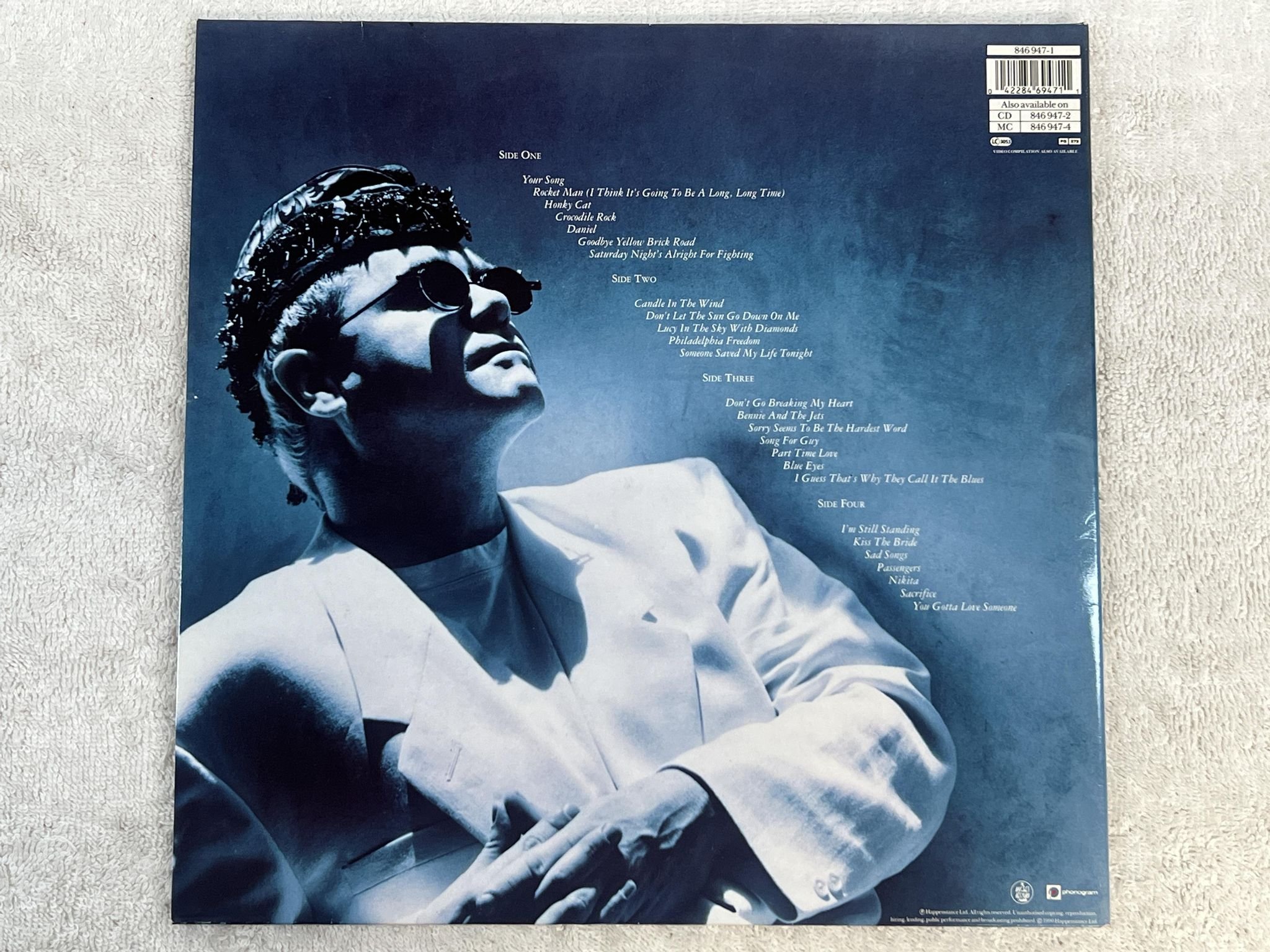 Omslagsbild för skivan ELTON JOHN the very best of 2xLP -90 PHONOGRAM 846 949-1