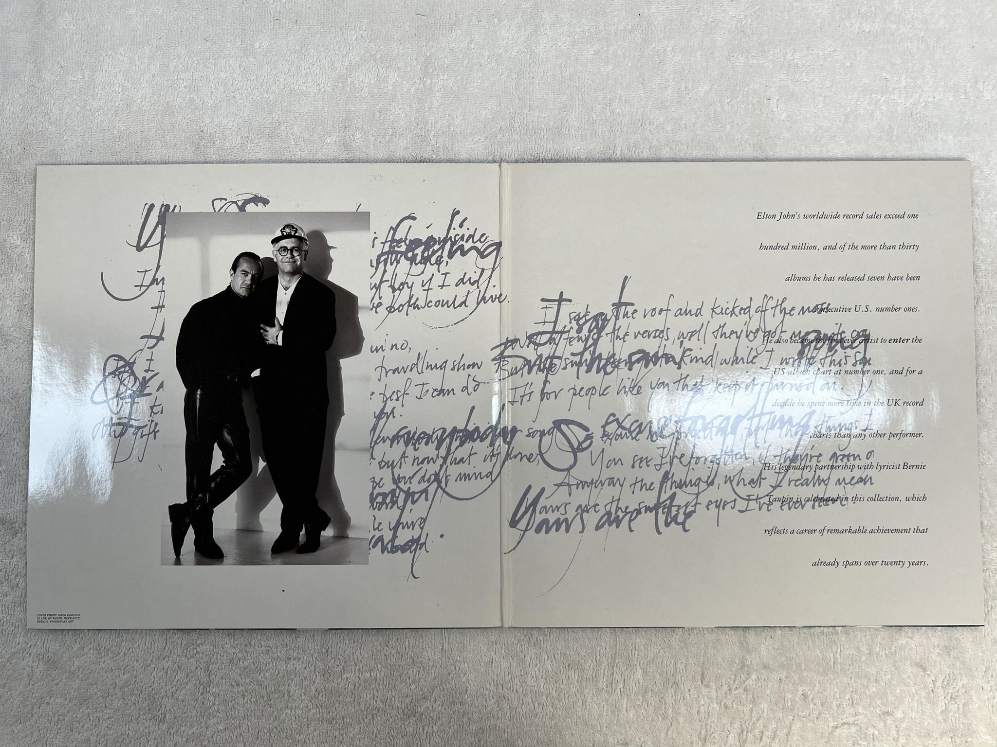 Omslagsbild för skivan ELTON JOHN the very best of 2xLP -90 PHONOGRAM 846 949-1