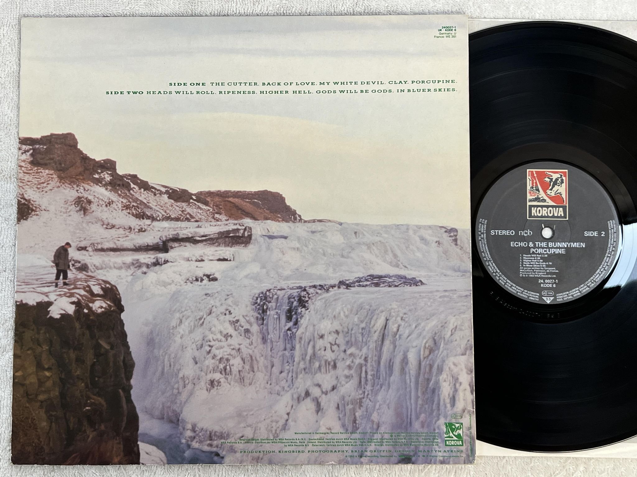 Omslagsbild för skivan ECHO AND THE BUNNYMEN porcupine LP -83 ncb KOROVA 24 0027-1