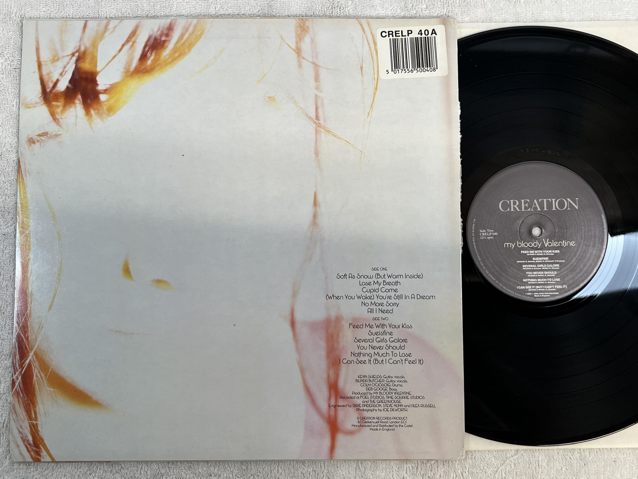 Omslagsbild för skivan MY BLOODY VALENTINE Isn't Anything LP -88 UK CREATION CRELP 040 ** INDIE ROCK **