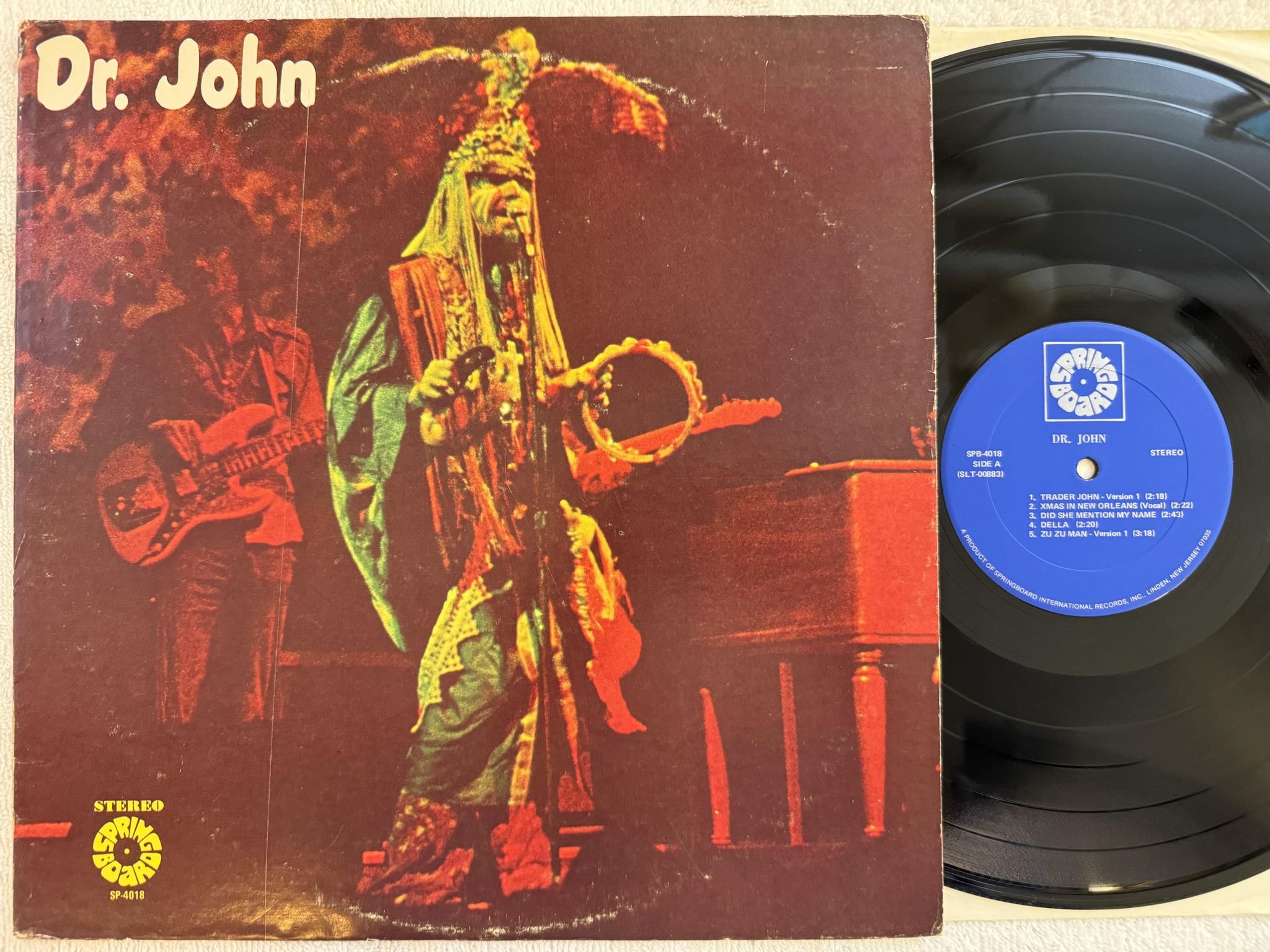 Omslagsbild för skivan DR JOHN s/t LP US SPRINGBOARD SPB-4018
