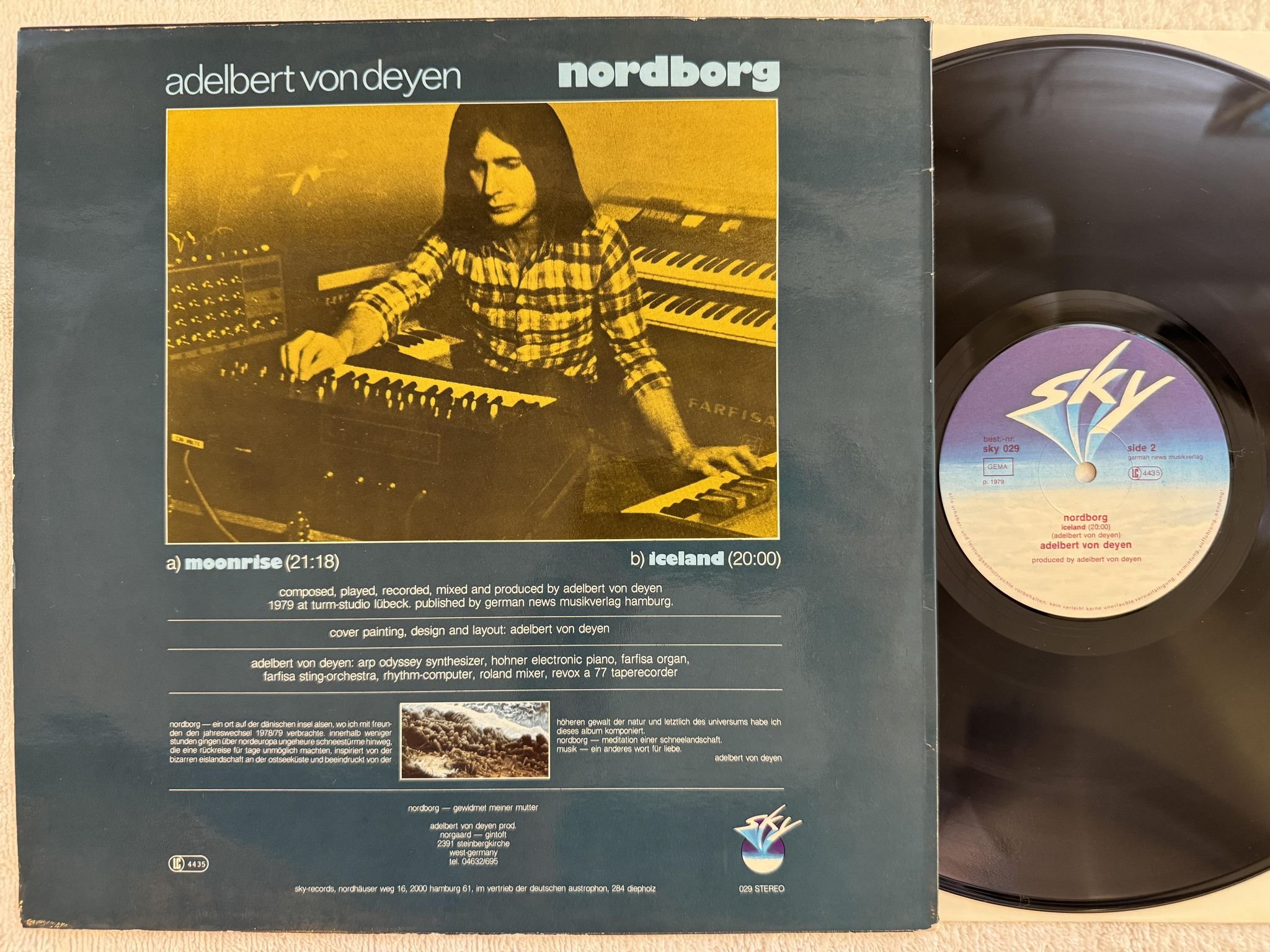 Omslagsbild för skivan ADELBERT VON DEYEN nordborg LP -79 Ger SKY RECORDS SKY 029
