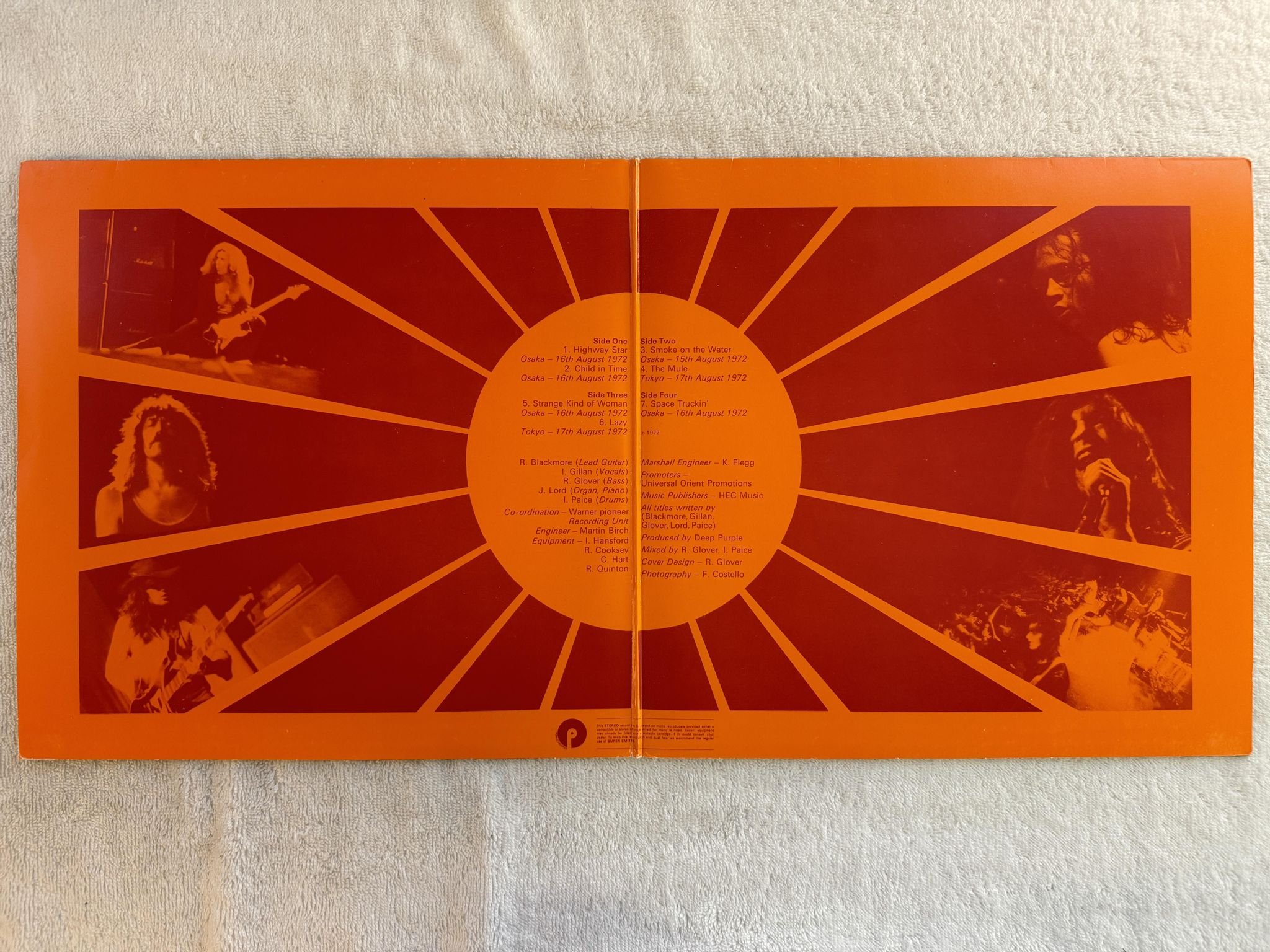 Omslagsbild för skivan DEEP PURPLE made in Japan 2xLP Ger PURPLE 1C 088-93915