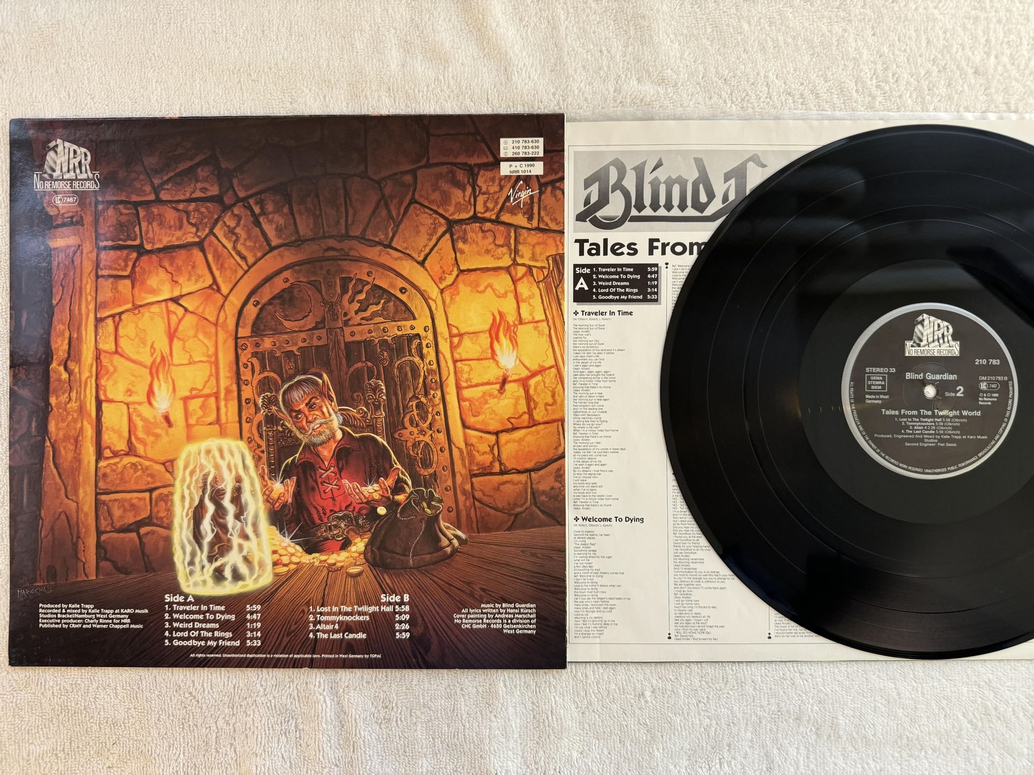 Omslagsbild för skivan BLIND GUARDIAN Tales From The Twilight World LP -90 no remorse 210 783