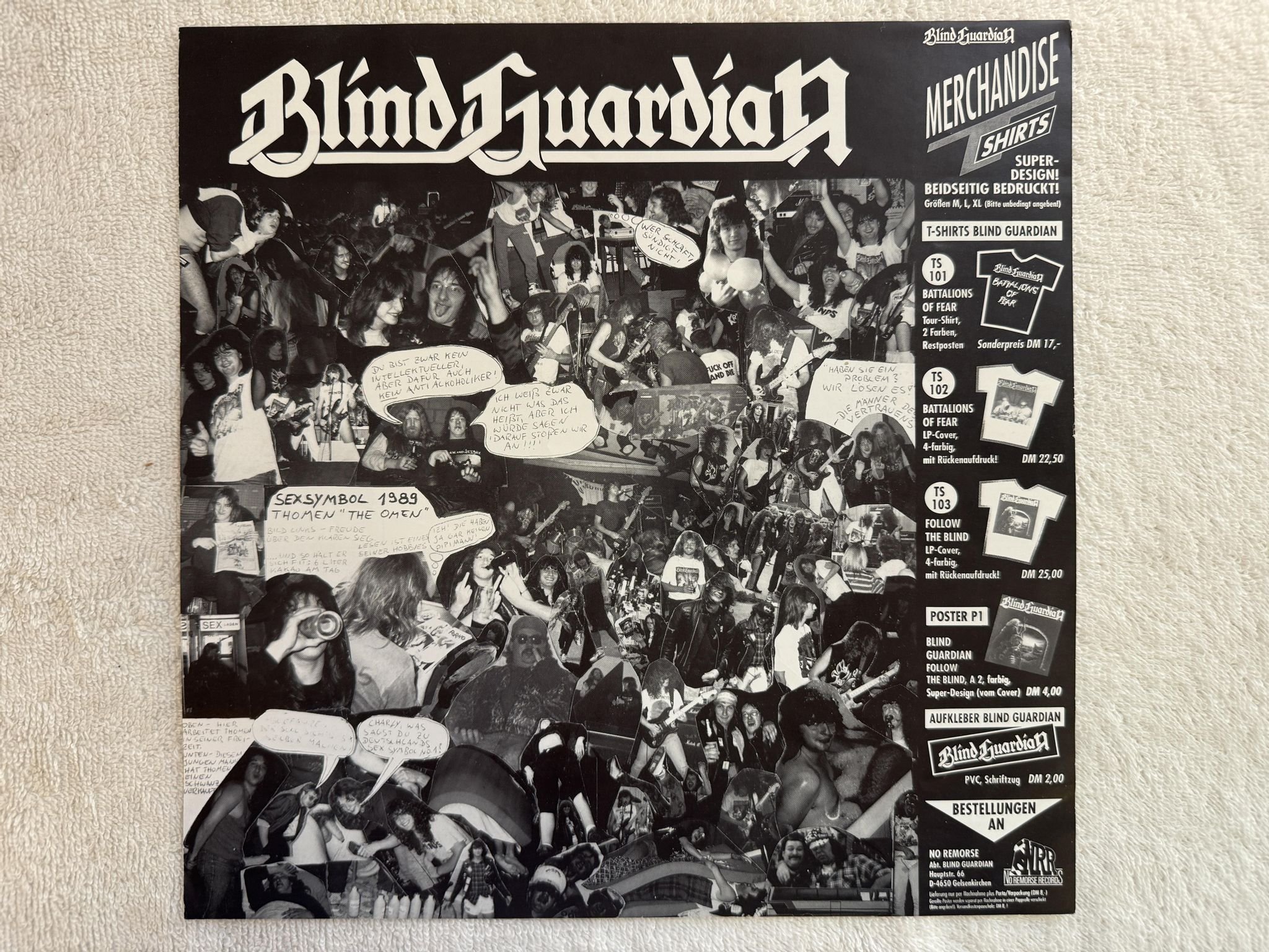 Omslagsbild för skivan BLIND GUARDIAN Follow The Blind LP -89 Ger NO REMORSE NRR 1006