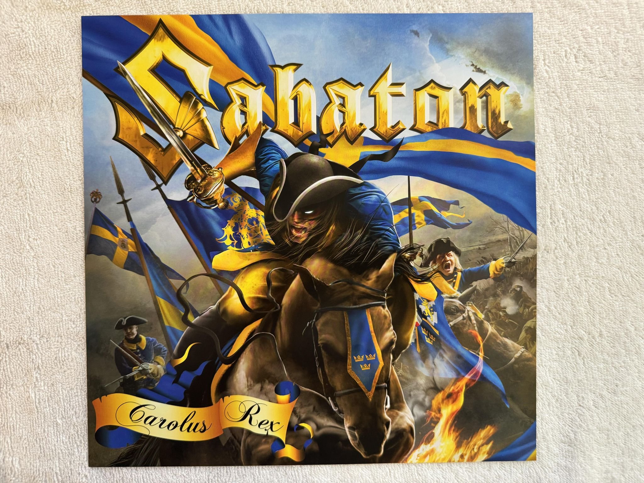 Omslagsbild för skivan SABATON Carolus Rex LP 2015 nuclear blast NB 2954-9 *** SWEDISH VERSION ***