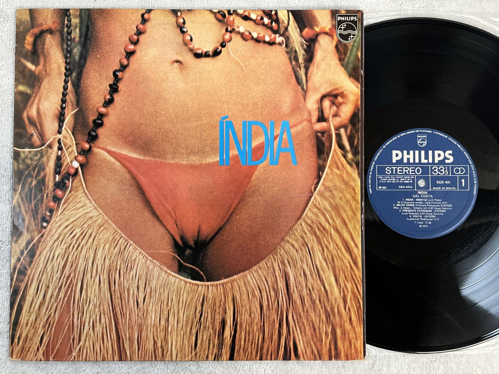 Omslagsbild för skivan GAL COSTA india LP -73/82 Brazil PHILIPS 6328 495 *** TROPICALIA MAGIC ***