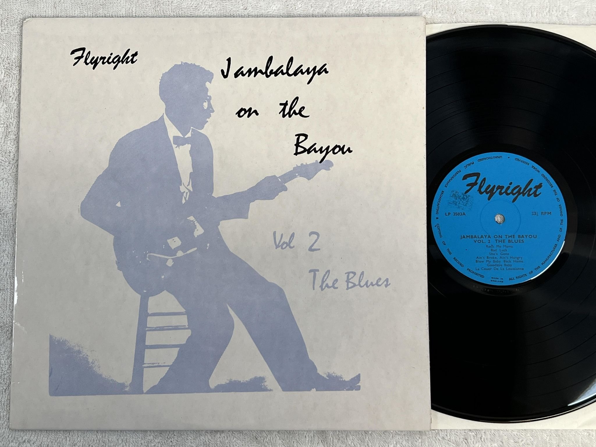 Omslagsbild för skivan V/A jambalaya on the bayou vol 2 LP -69 UK FLYRIGHT 3503