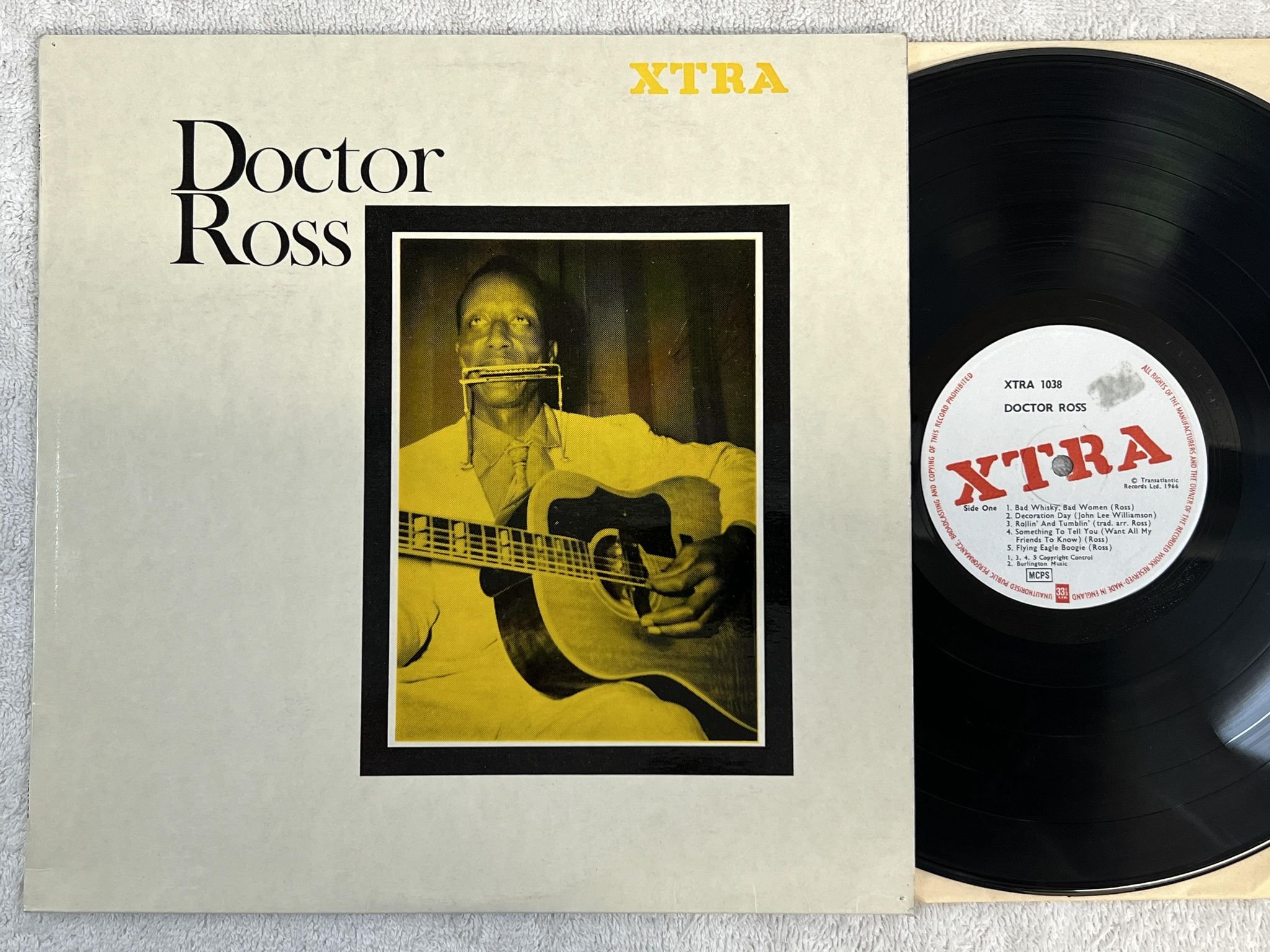 Omslagsbild för skivan DOCTOR ROSS s/t LP -66 UK XTRA 1038