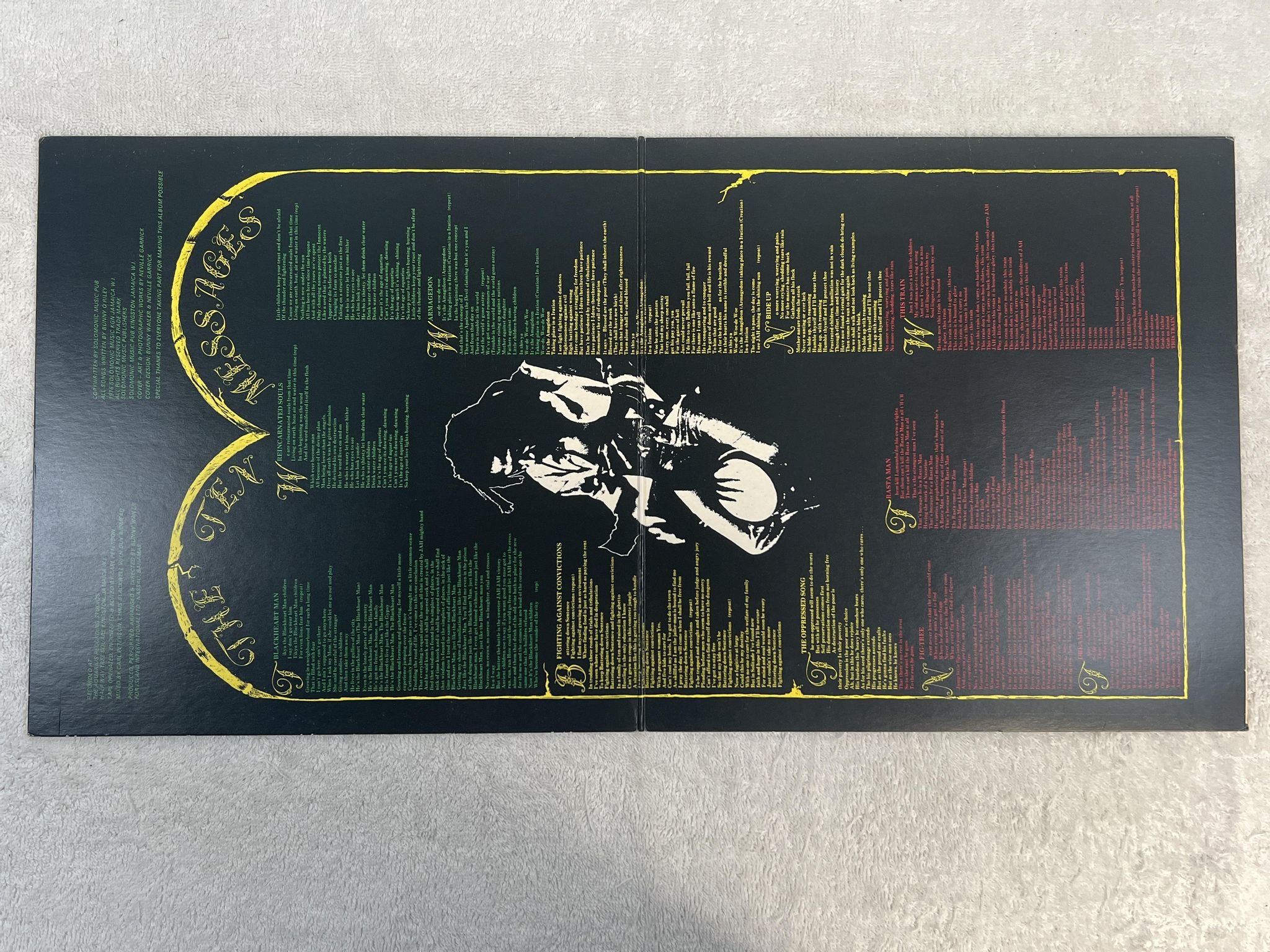 Omslagsbild för skivan BUNNY WAILER blackheart man LP -76 UK ISLAND ILPS 9415